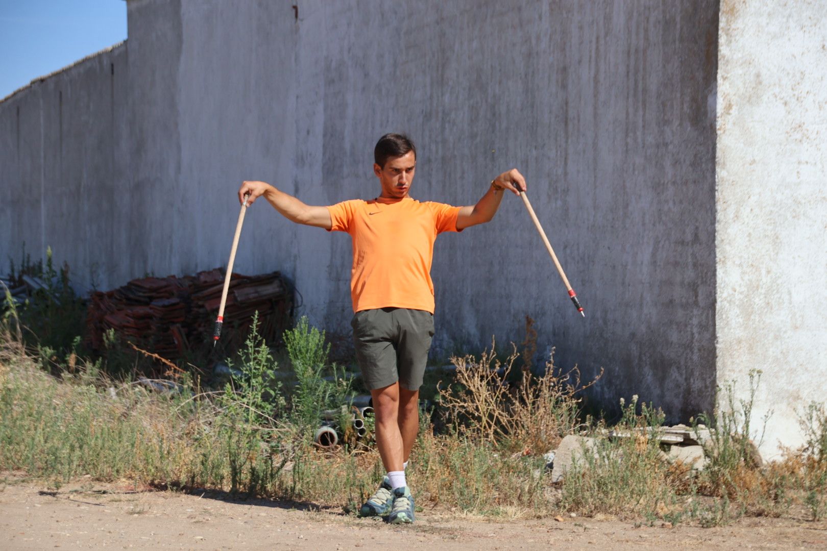  El matador de toros salmantino Ismael Martín en un día de entrenamiento. Fotos Andrea M. 