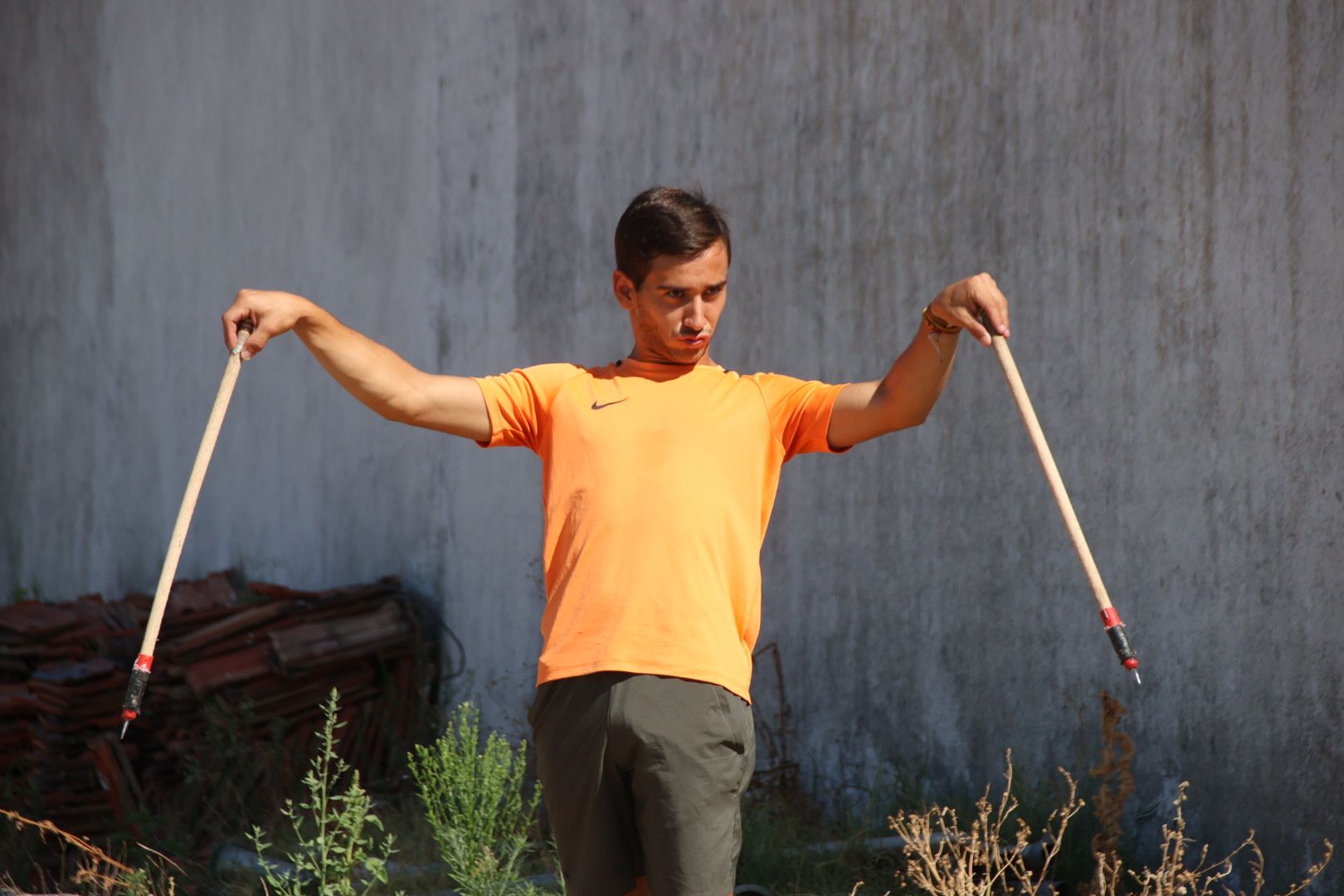  El matador de toros salmantino Ismael Martín en un día de entrenamiento. Fotos Andrea M. 