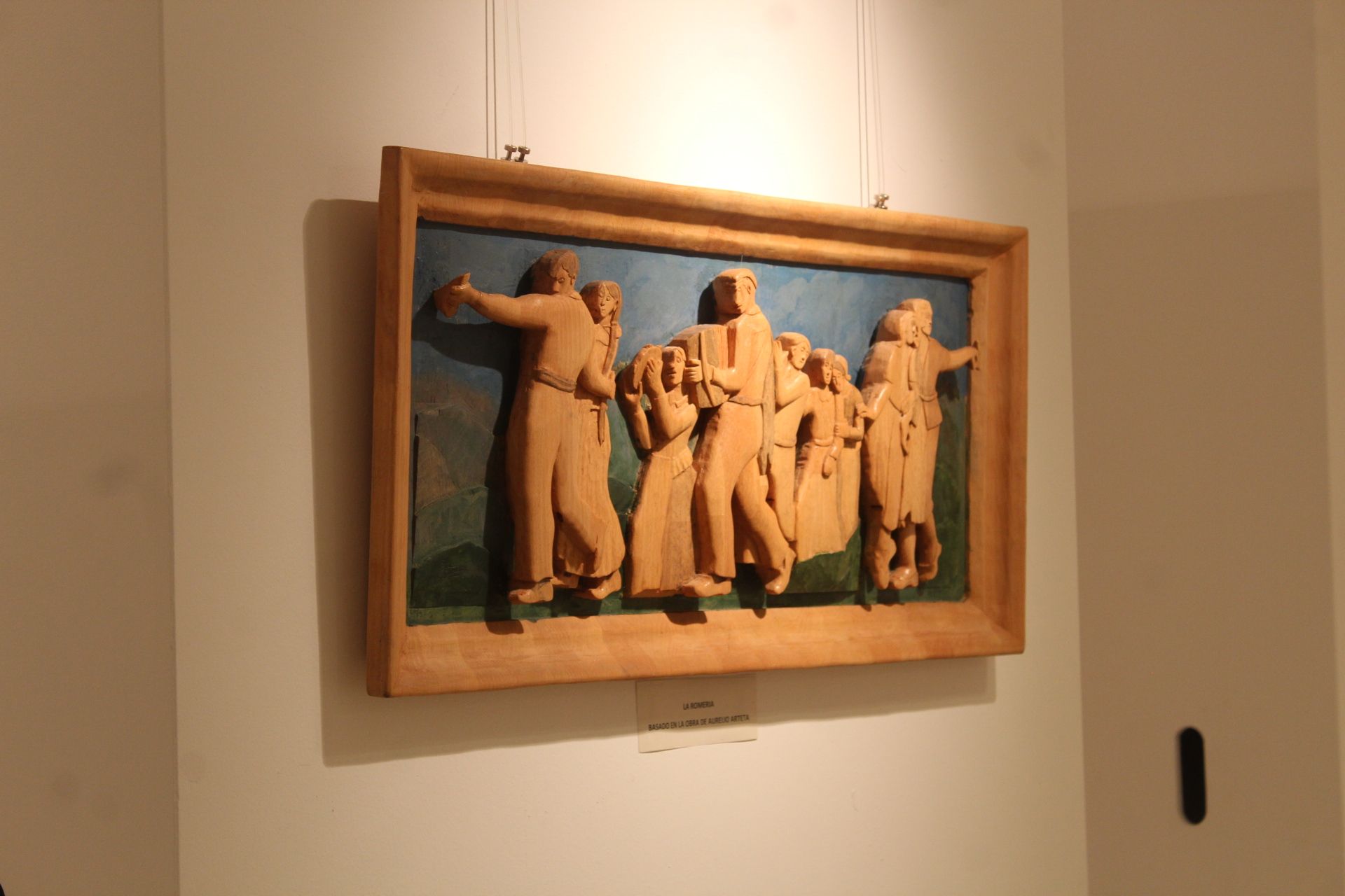 Exposición de tallas de madera.