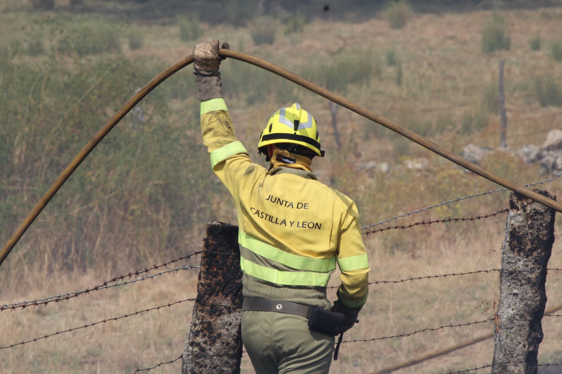 Foto de archivo de un incendio forestal