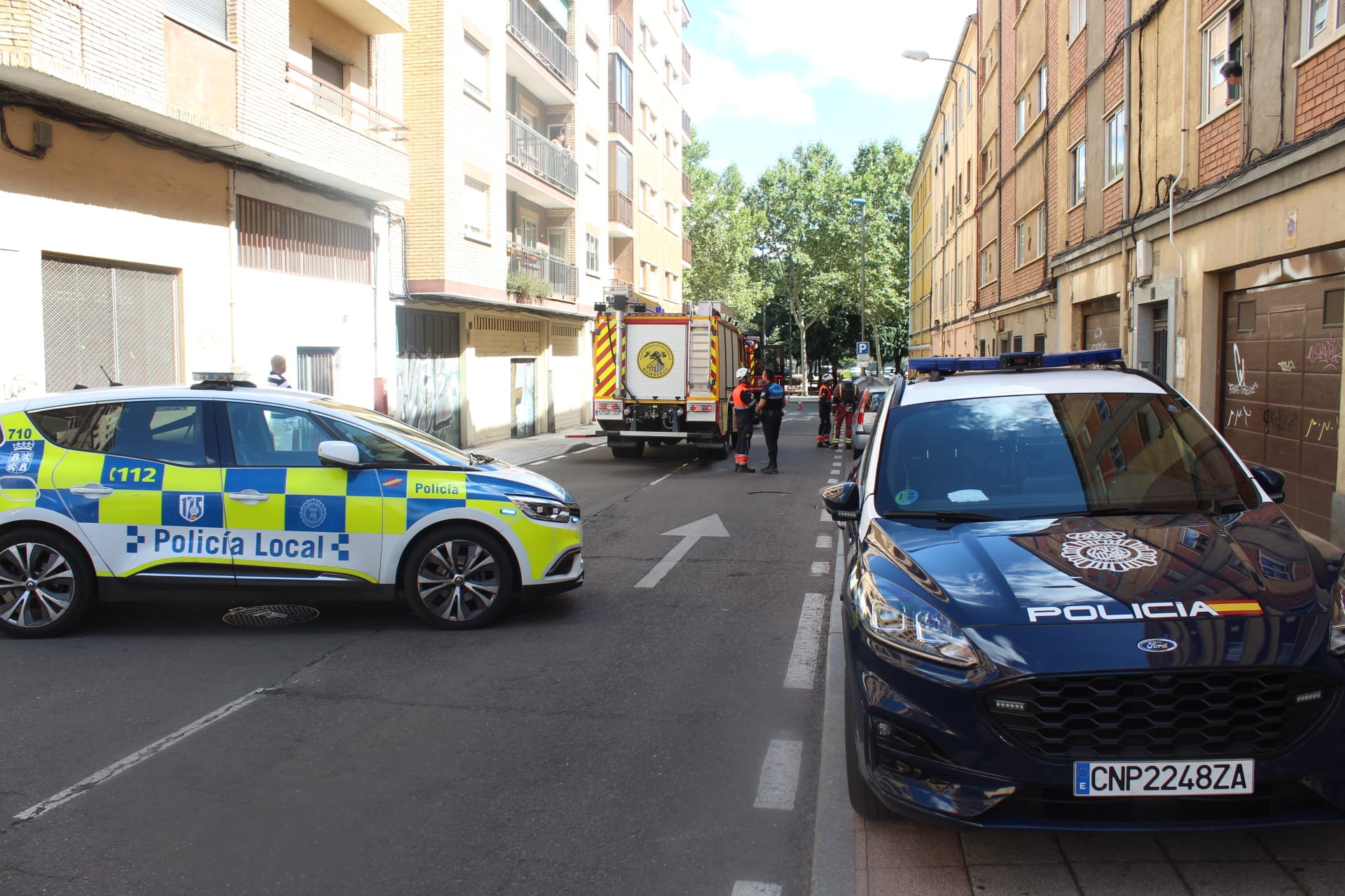  Incendio de una cocina en la calle Regato del Anís 