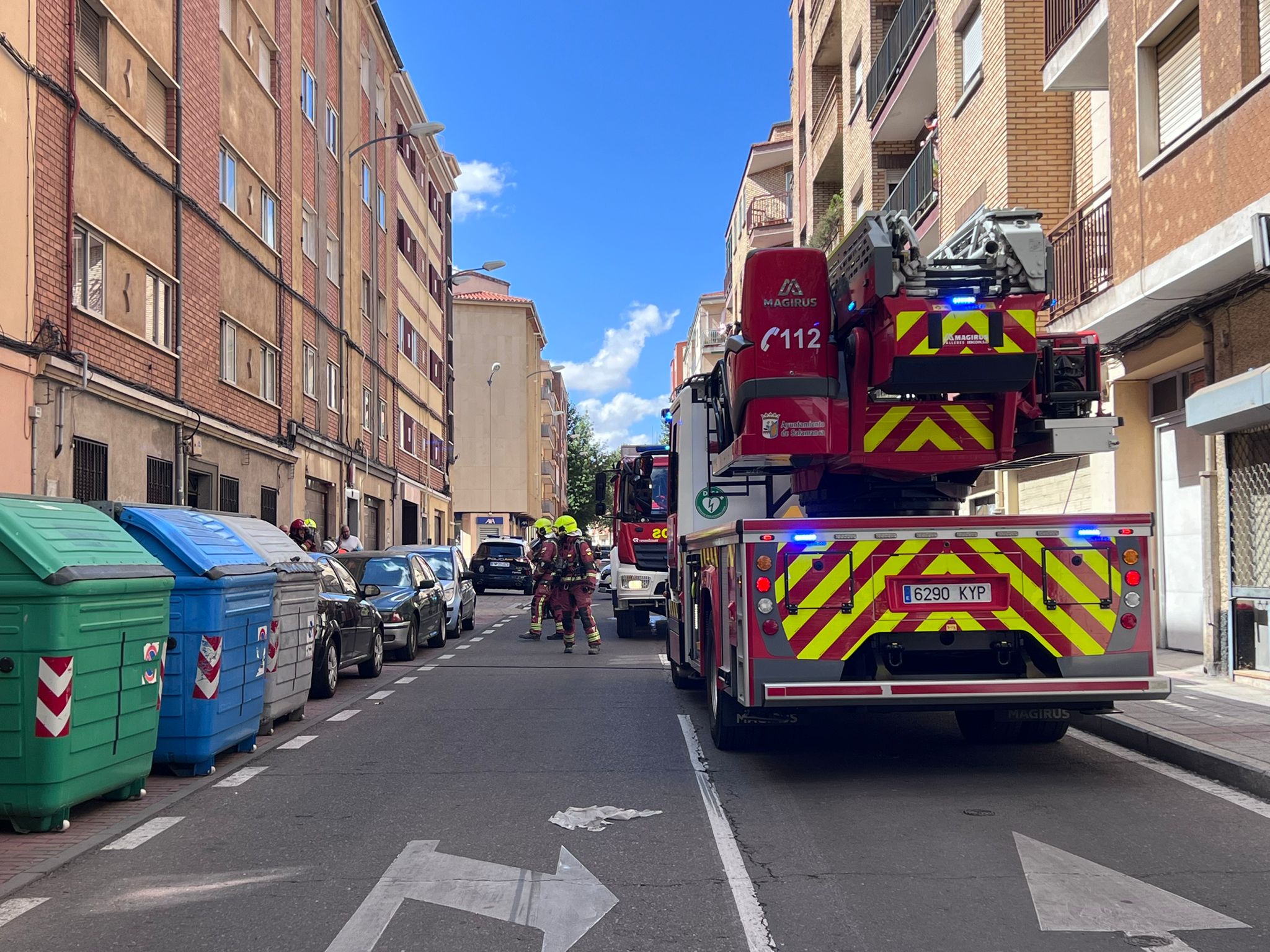  Incendio de una cocina en la calle Regato del Anís 