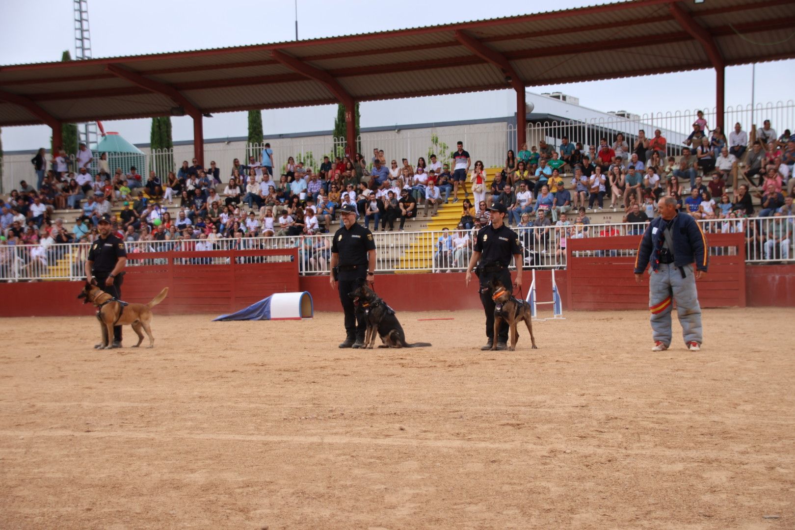 Exhibición canina policía nacional en Salamaq 2024