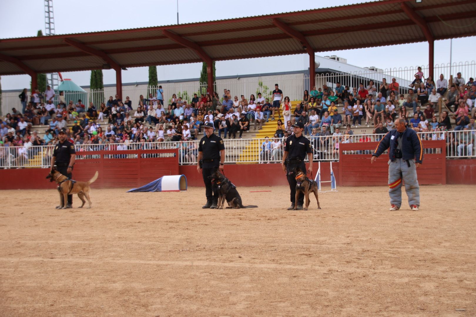 Exhibición canina policía nacional en Salamaq 2024