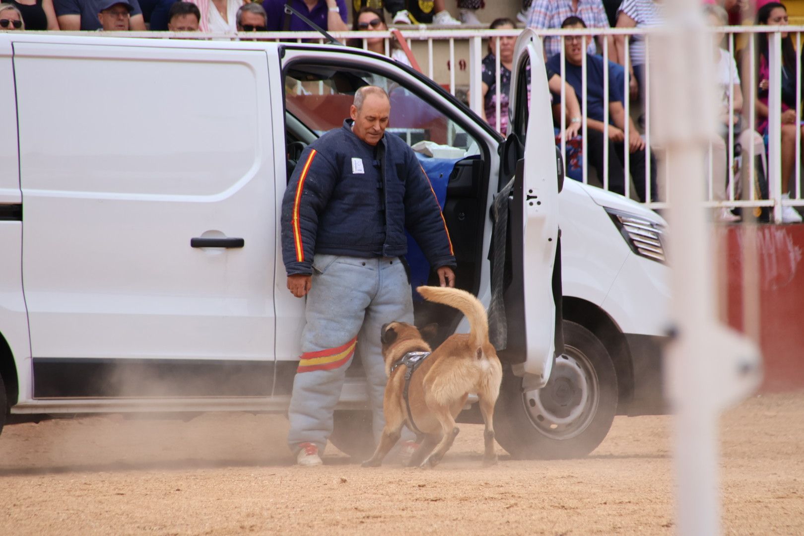 Exhibición canina policía nacional en Salamaq 2024