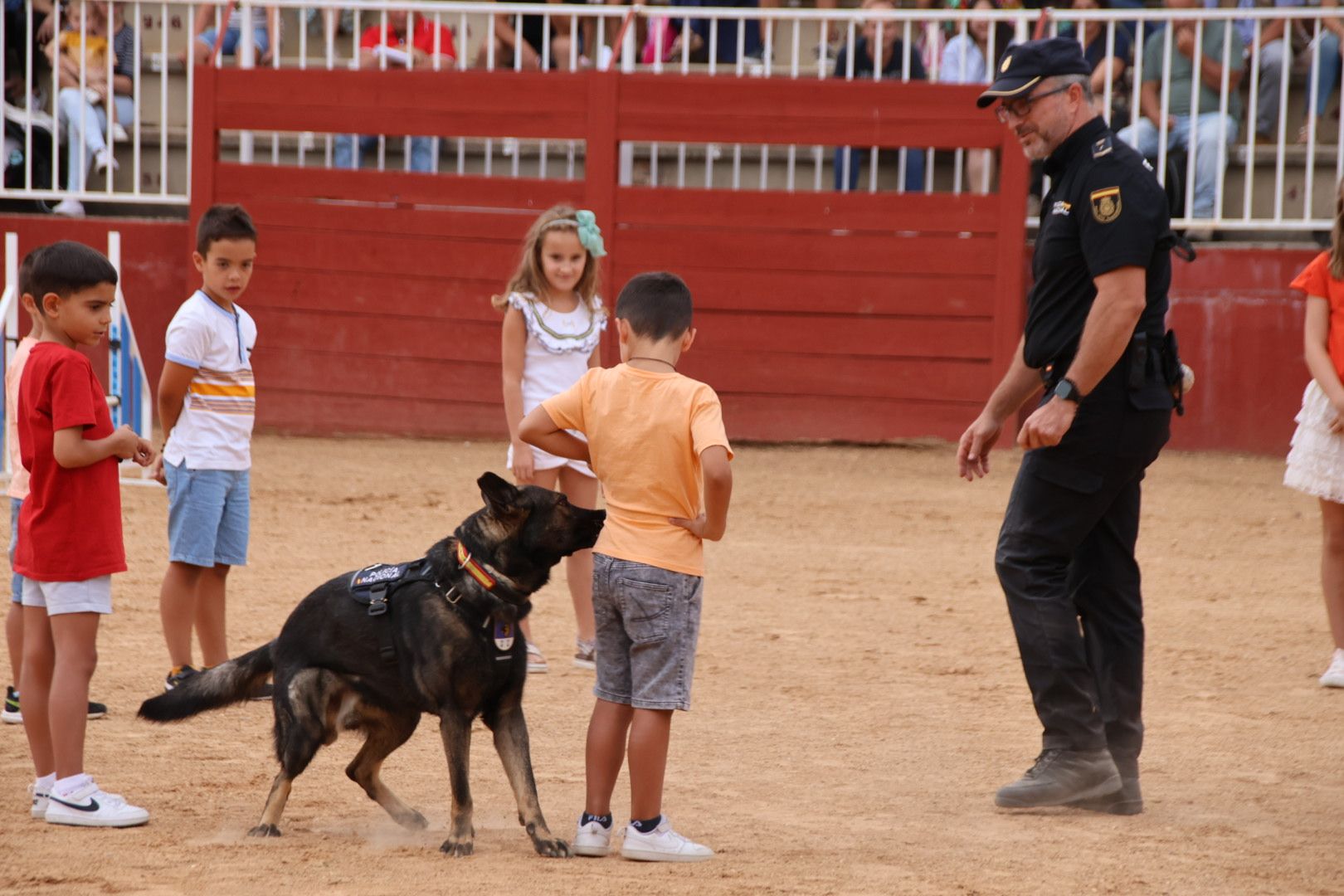 Exhibición canina policía nacional en Salamaq 2024