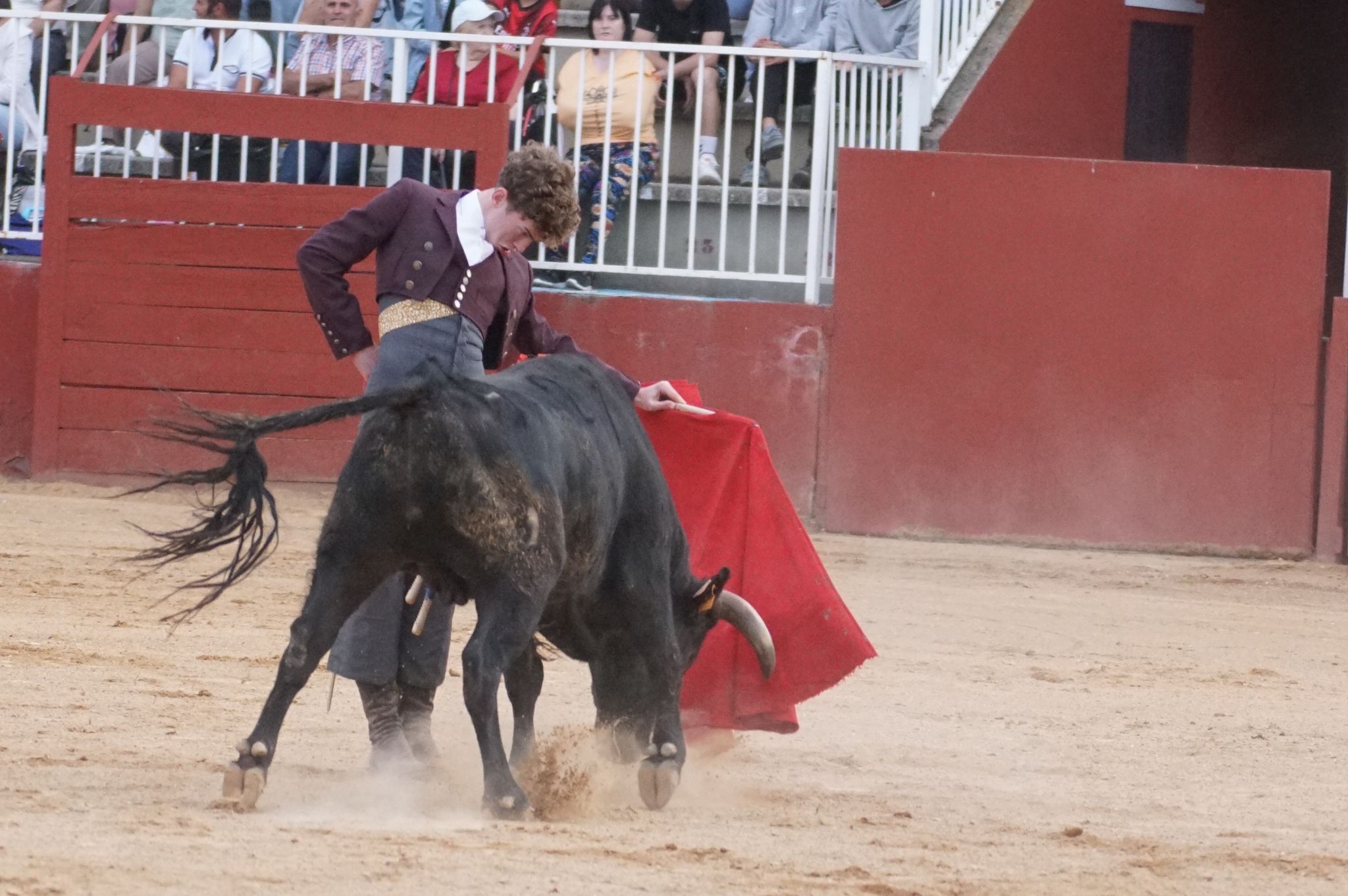 Primera clase práctica de tauromaquia de Salamaq