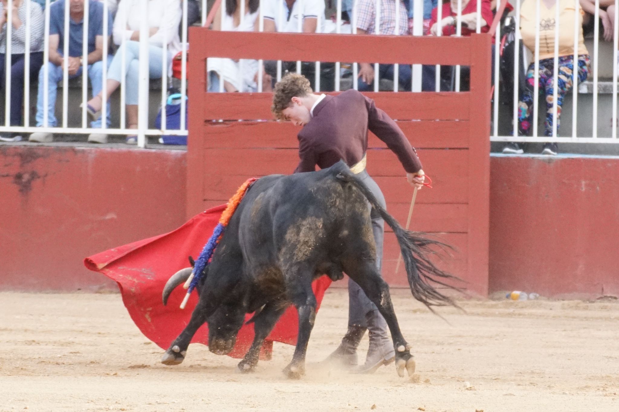 Primera clase práctica de tauromaquia de Salamaq