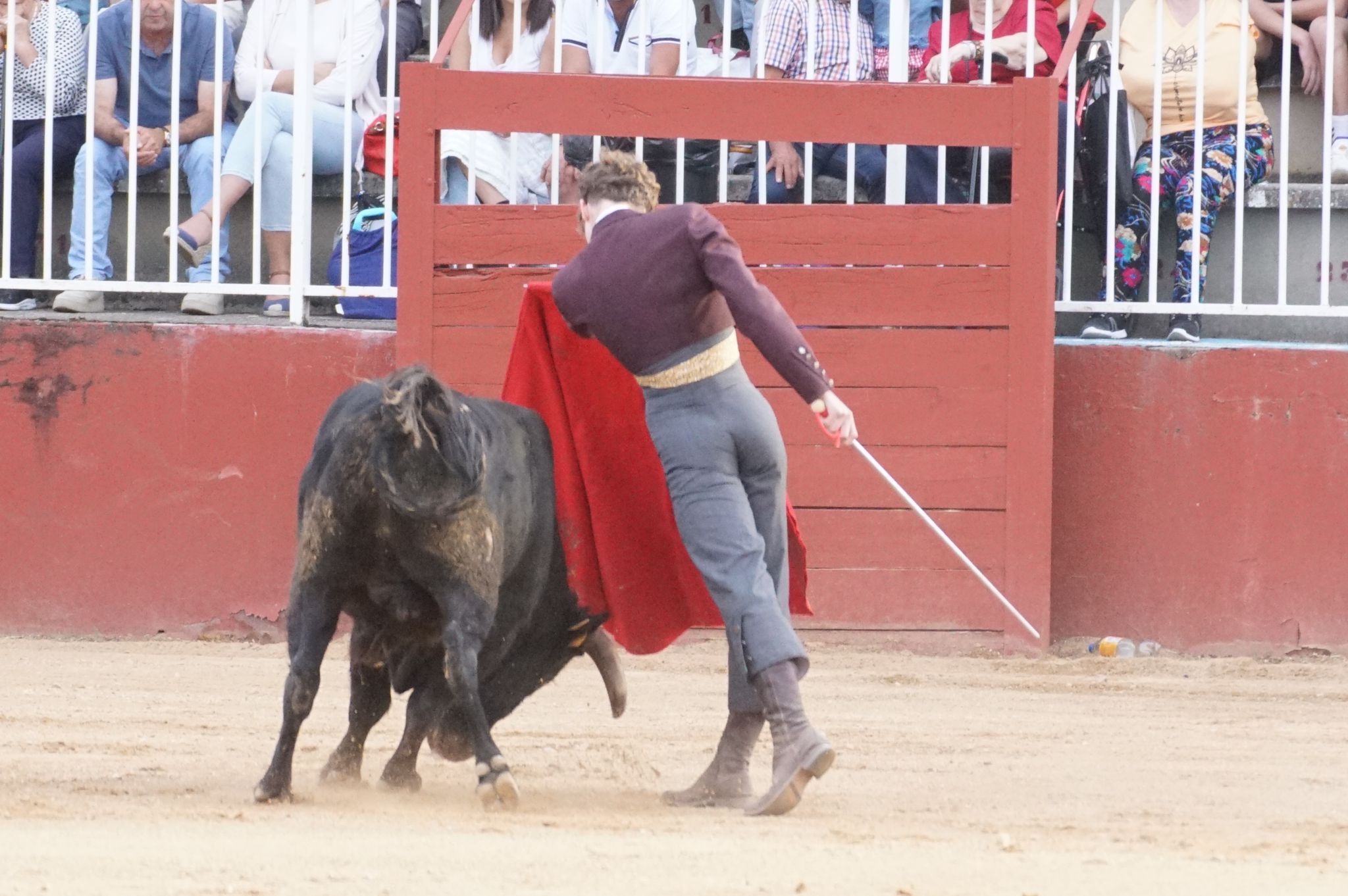 Primera clase práctica de tauromaquia de Salamaq