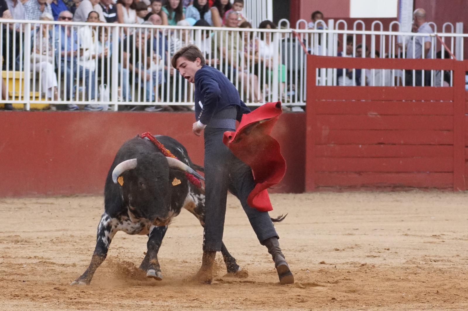 Primera clase práctica de tauromaquia de Salamaq