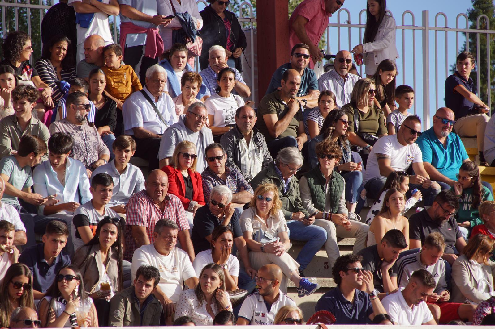 Clase de tauromaquia en Salamaq 2024. Juan Cánovas, Hugo Masiá y Ángel Lázaro