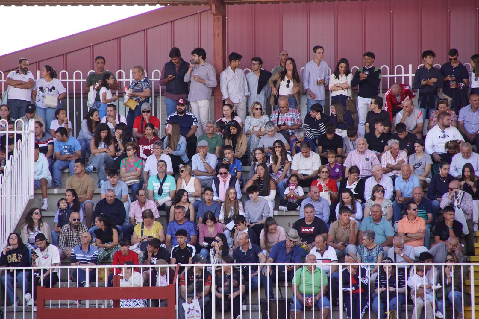 Clase de tauromaquia en Salamaq 2024. Juan Cánovas, Hugo Masiá y Ángel Lázaro