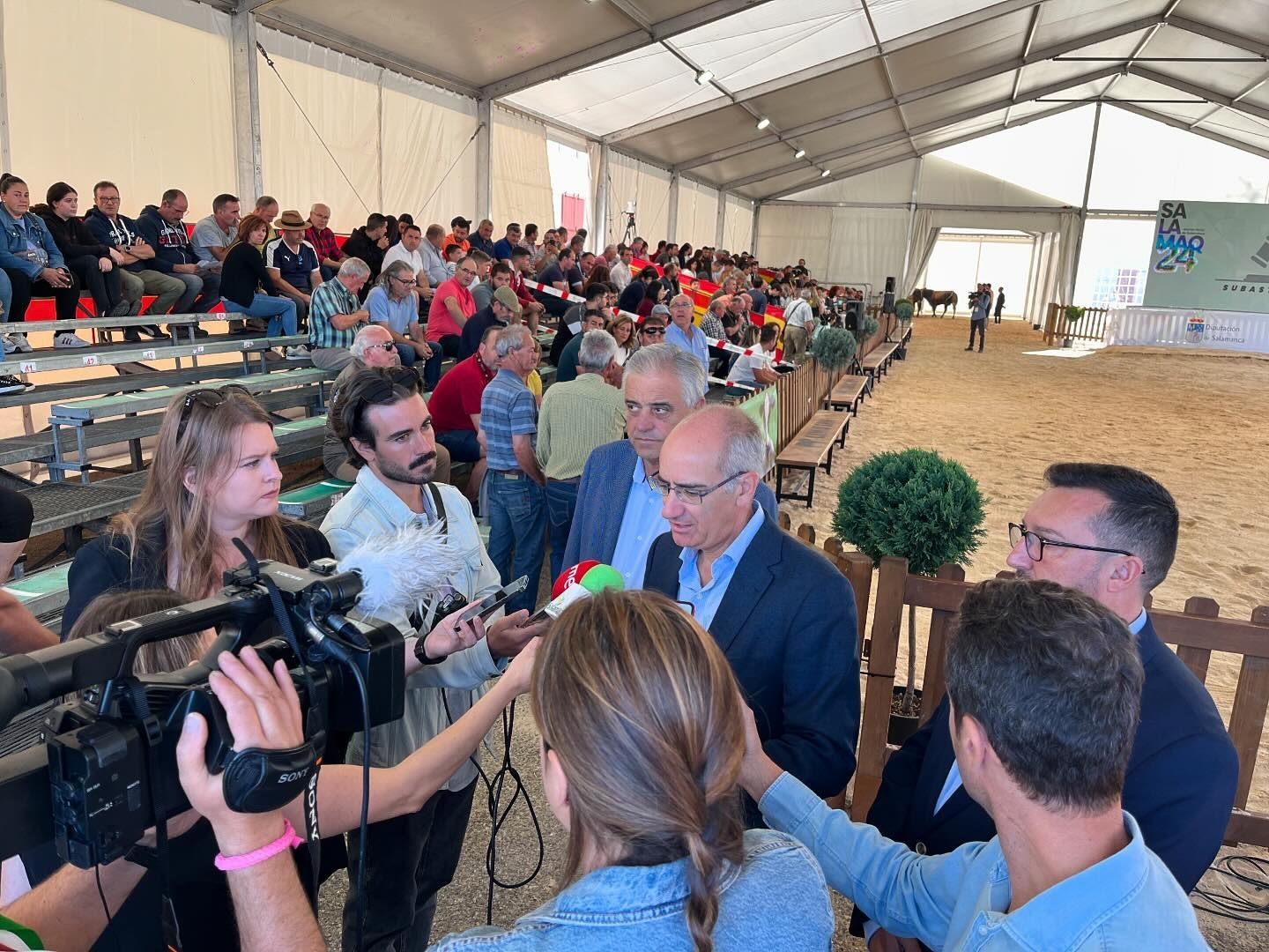 Javier Iglesias en Subasta Nacional de Ganado Vacuno