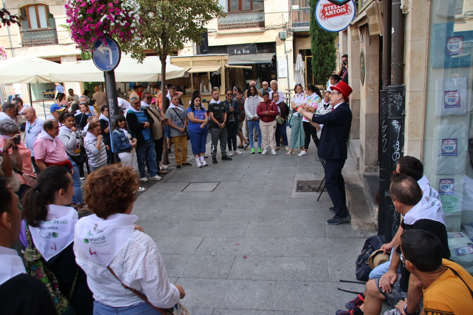 Acto solidario a favor de Asprodes de la Asociación de Empresarios de Hostelería de Salamanca