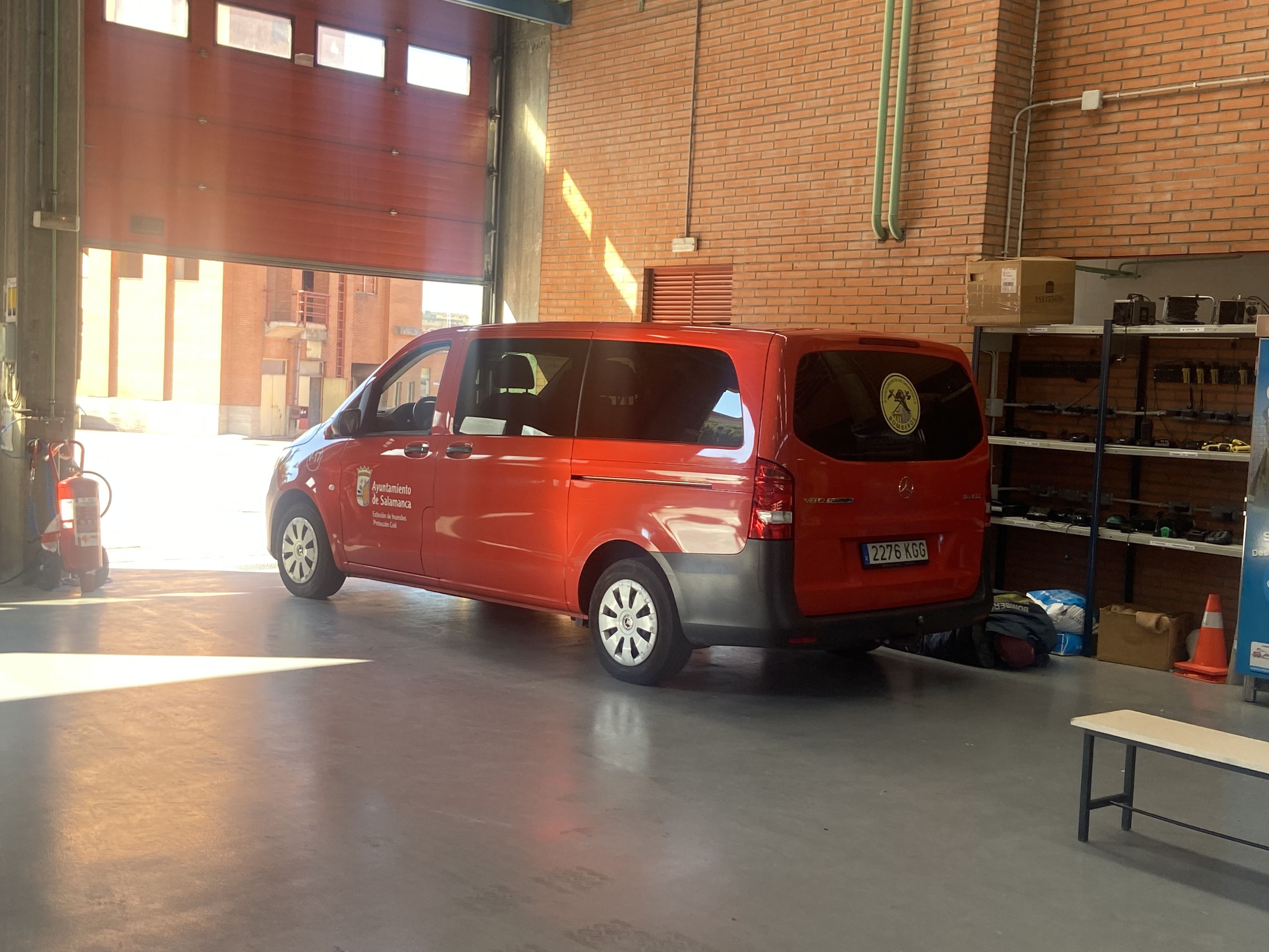 Vehículos de los bomberos de Salamanca