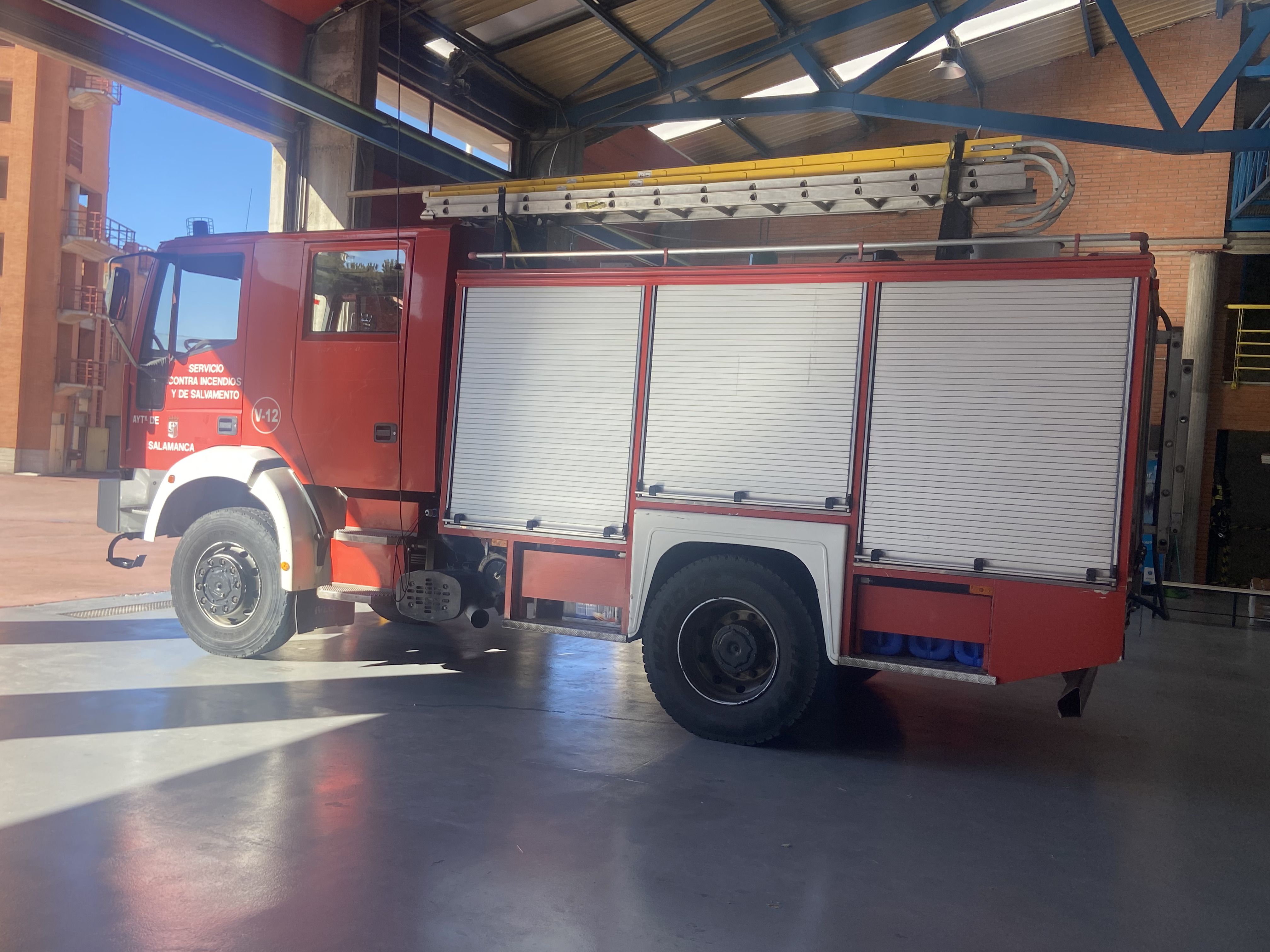 Vehículos de los bomberos de Salamanca