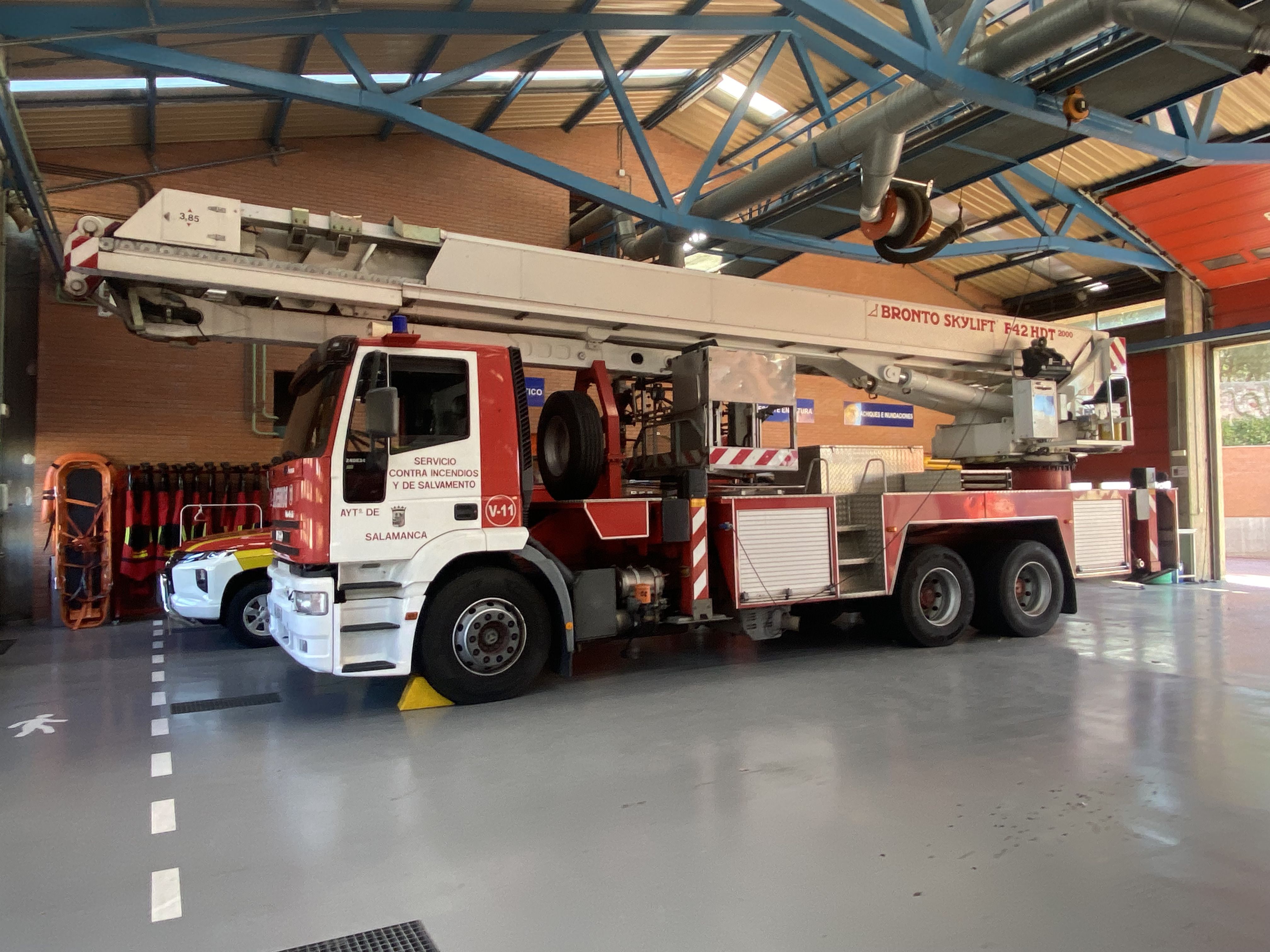 Vehículos de los bomberos de Salamanca