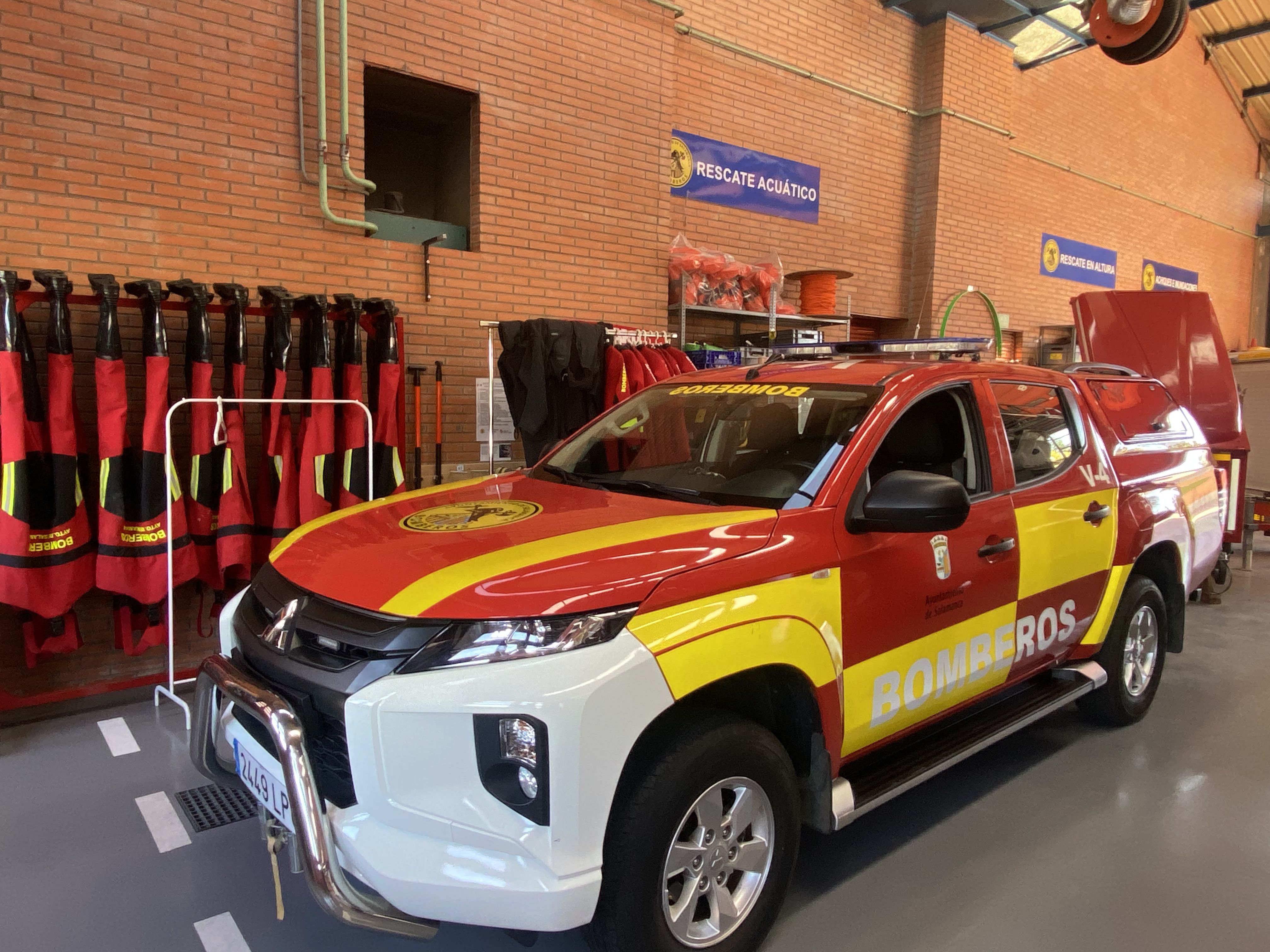 Vehículos de los bomberos de Salamanca