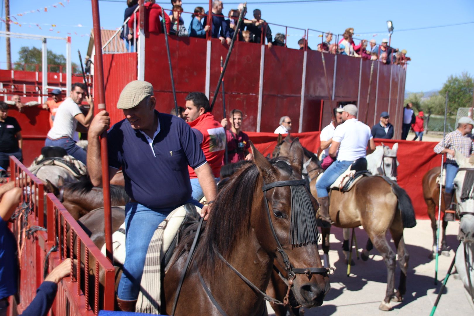 Encierro a caballo en Barruecopardo 