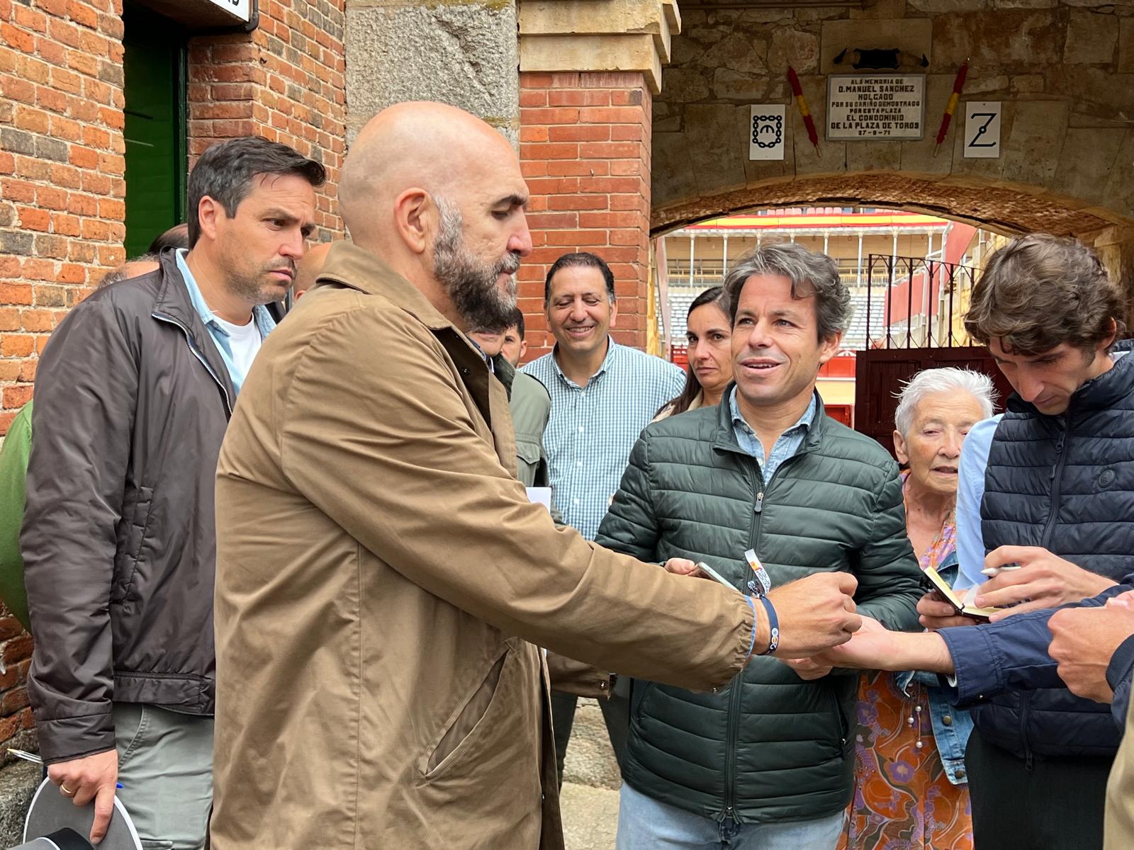 Ambiente durante el sorteo de los toros de Garcigrande en La Glorieta, viernes, 20 de septiembre de 2024. Fotos S24H