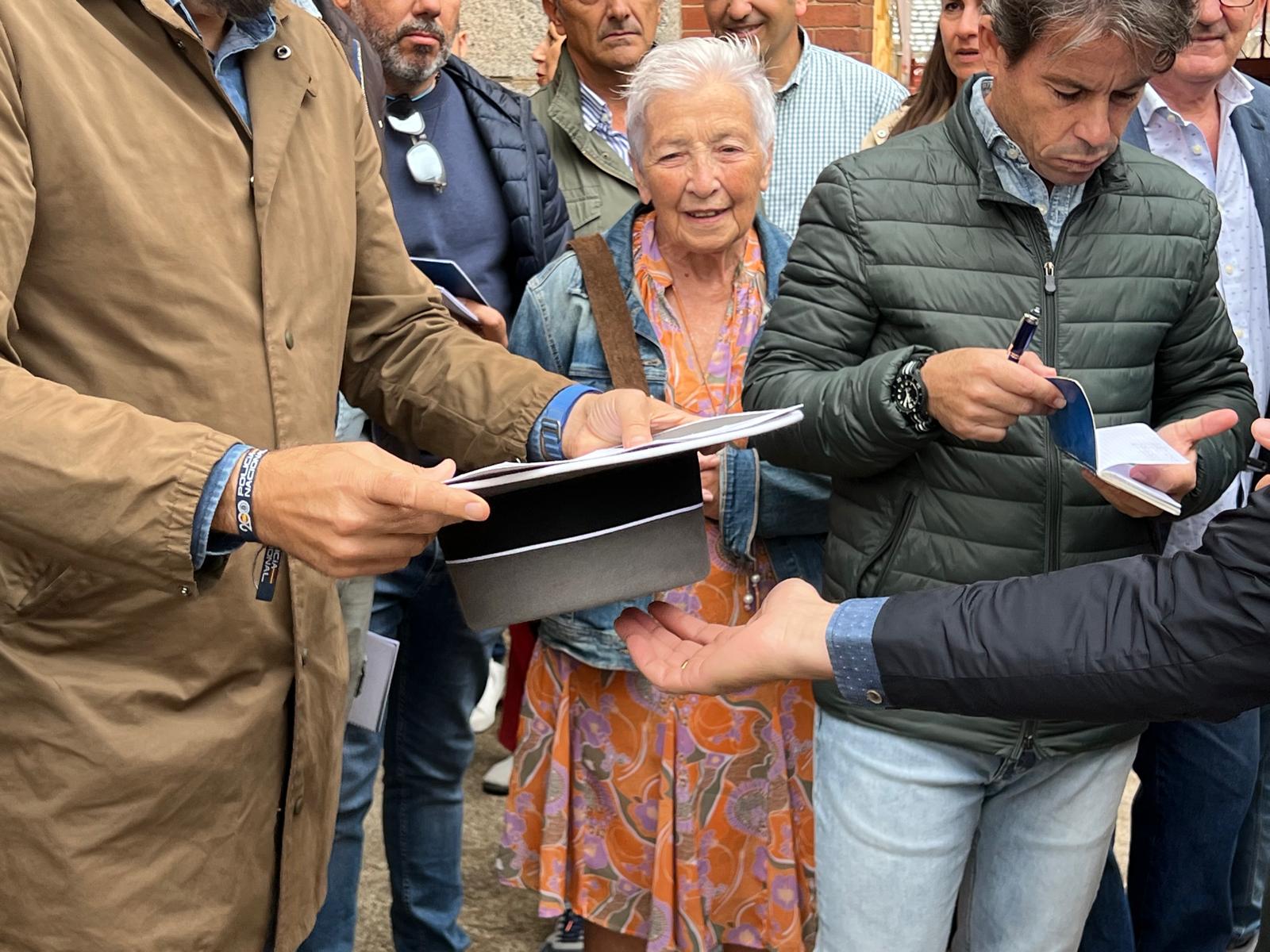 Ambiente durante el sorteo de los toros de Garcigrande en La Glorieta, viernes, 20 de septiembre de 2024. Fotos S24H