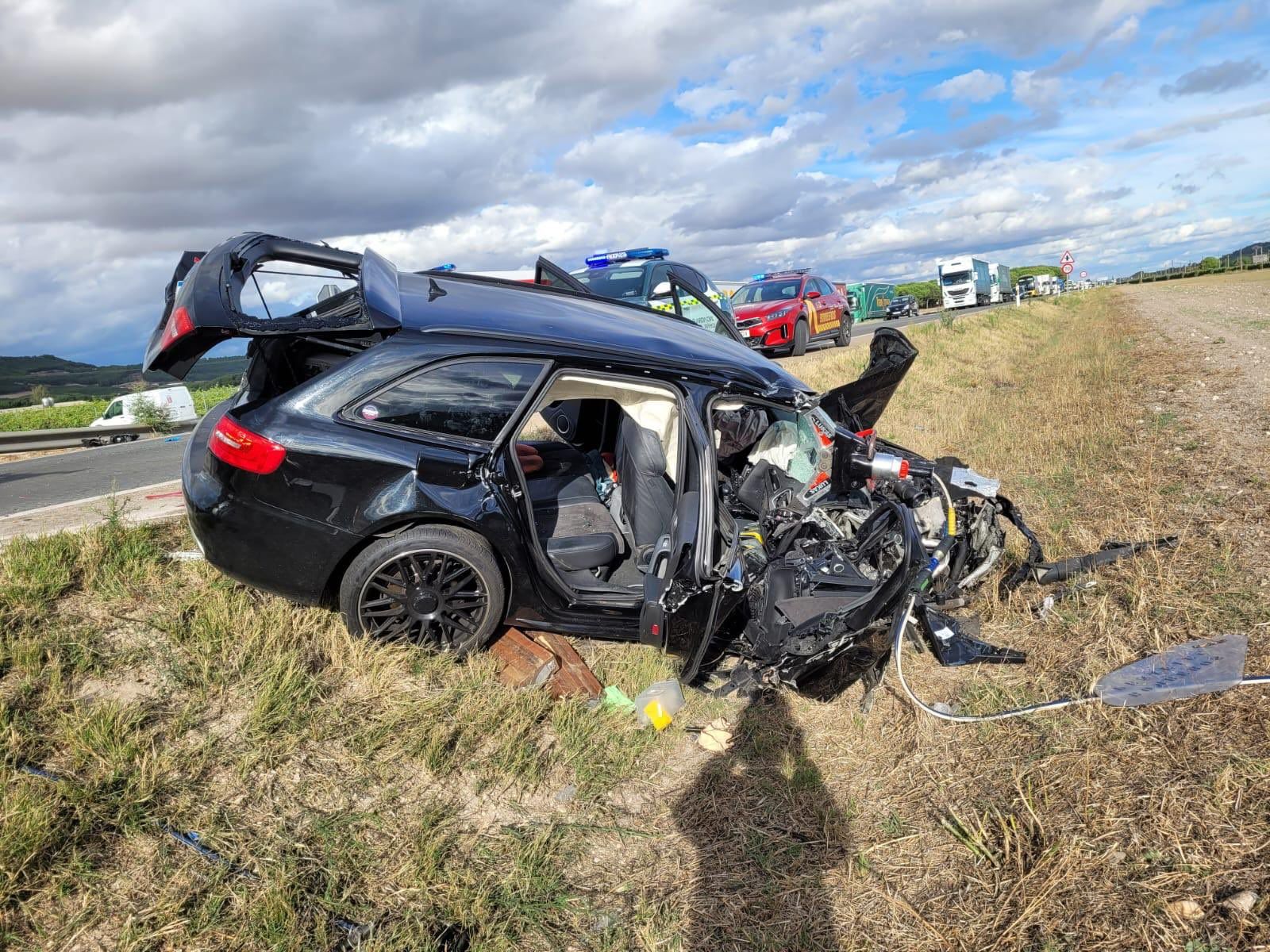 Accidente en valladolid. Foto Bomberos Diputación Provincia de Valladolid