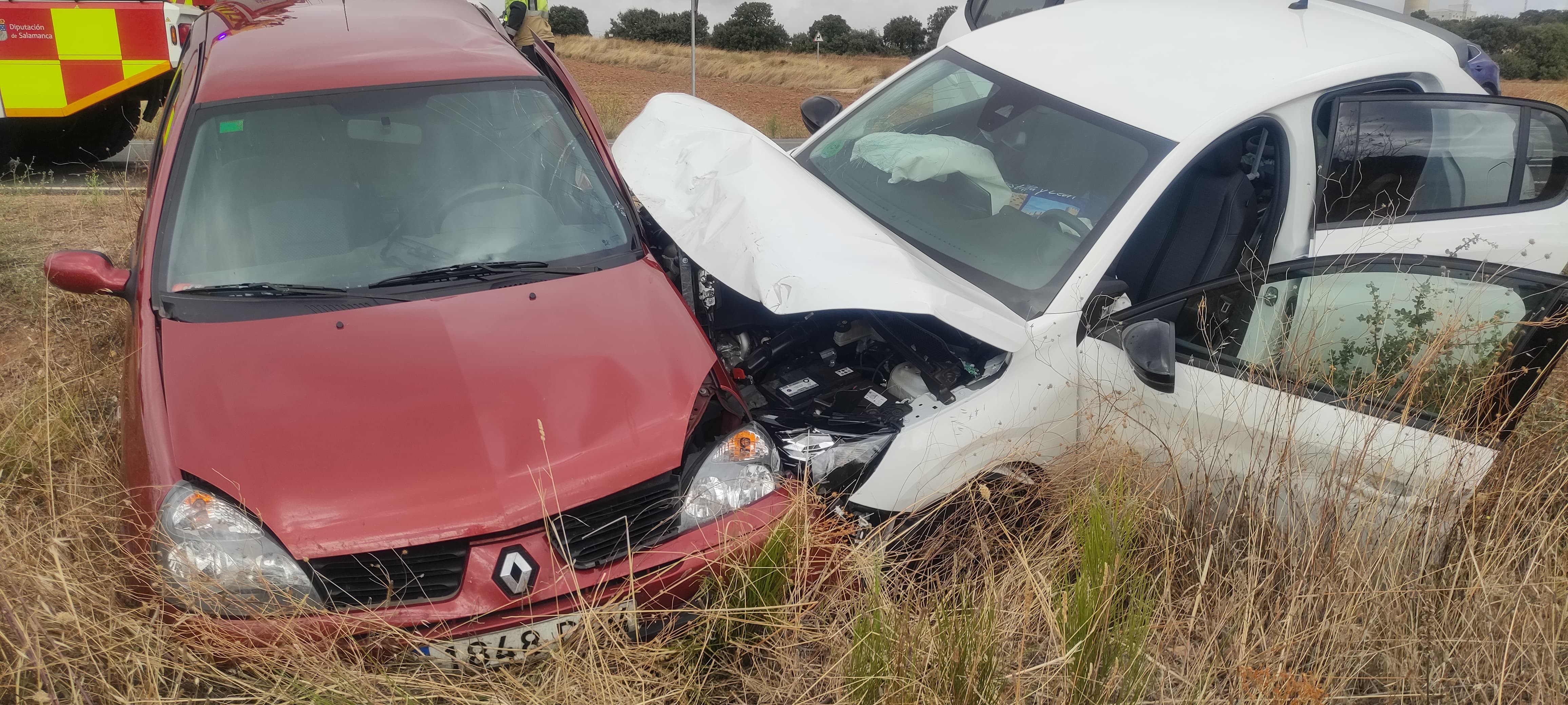 Accidente con un atrapado en la carretera de Matilla de los Caños