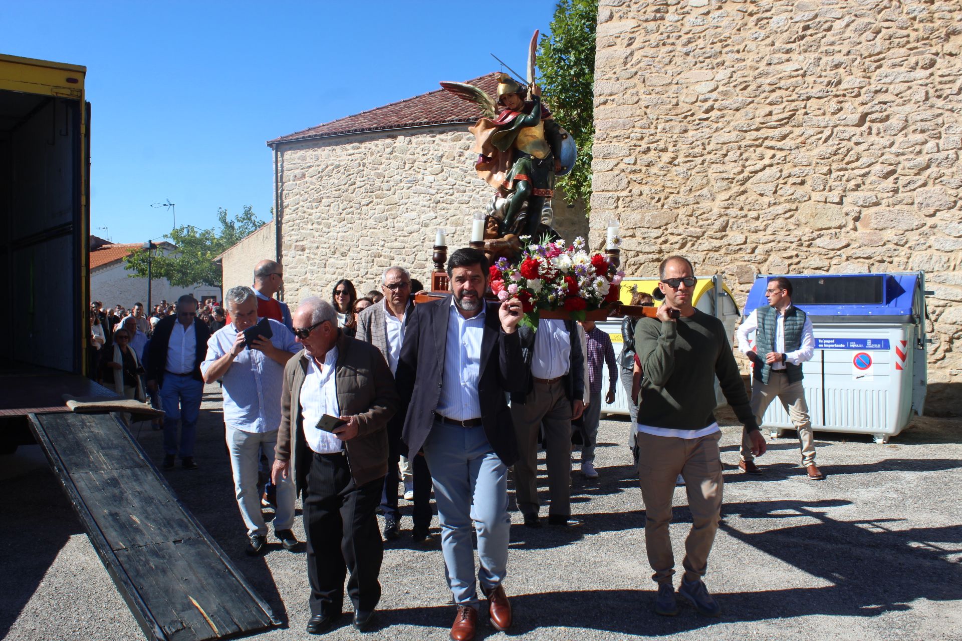 Misa y procesión en Juzbado 