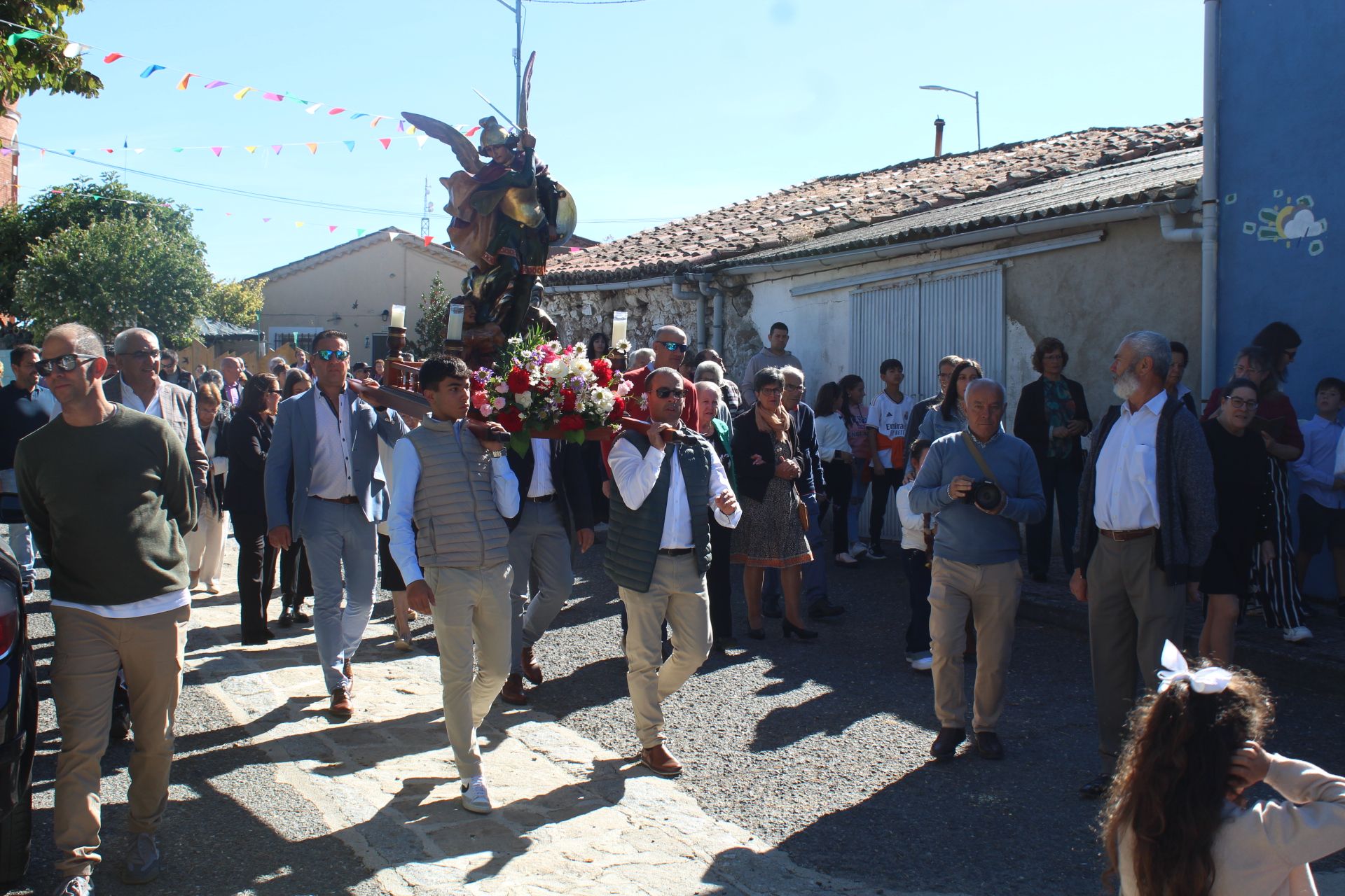 Misa y procesión en Juzbado 