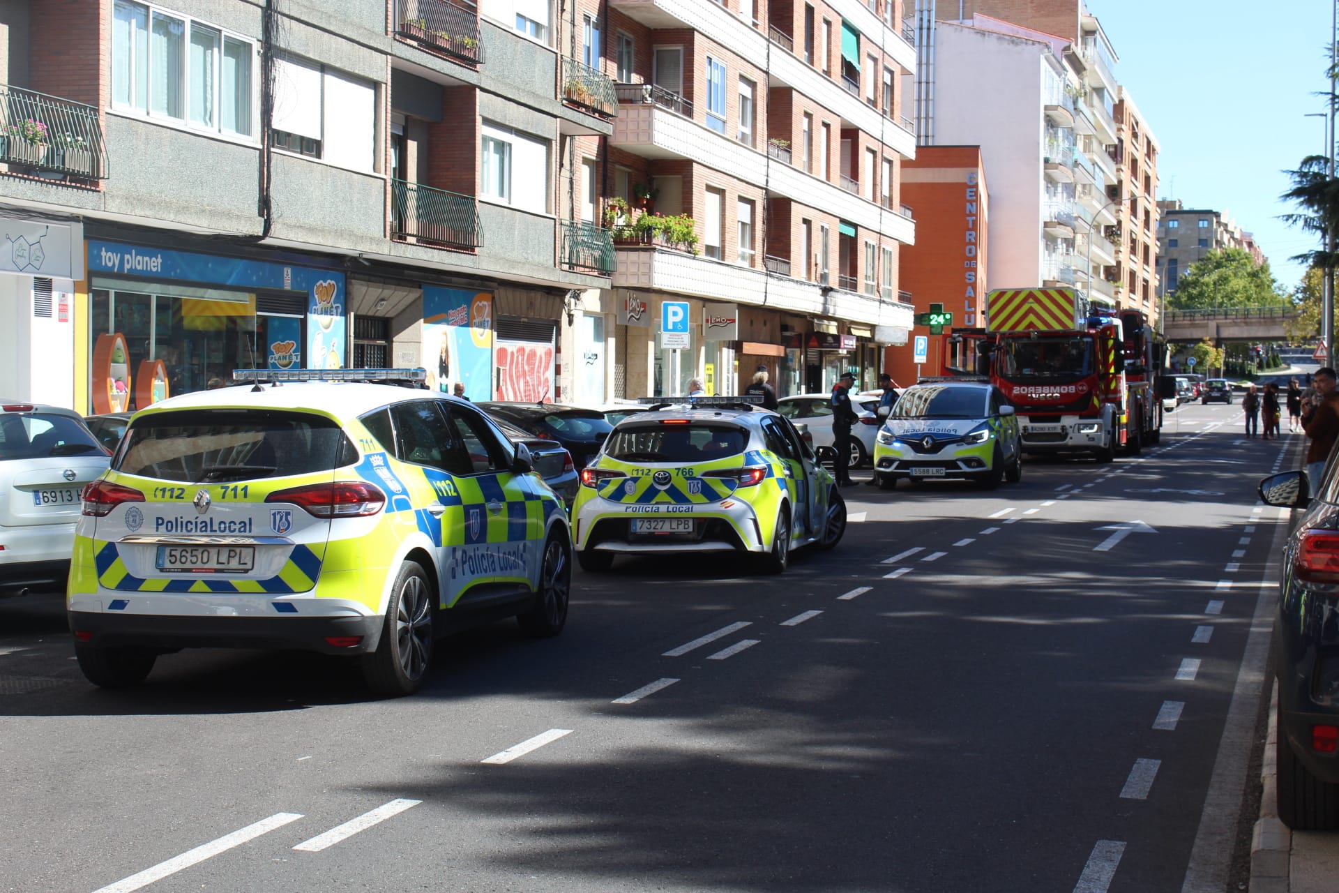 Incendio en la Avenida de los Comuneros