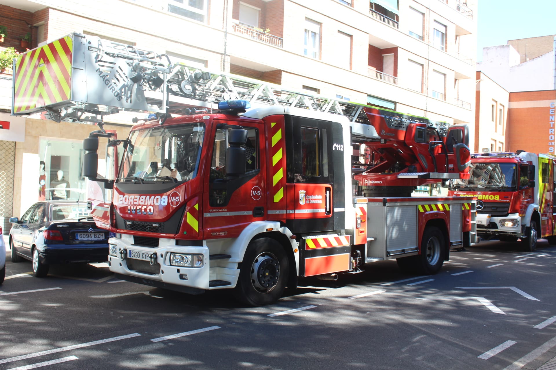 Incendio en la Avenida de los Comuneros