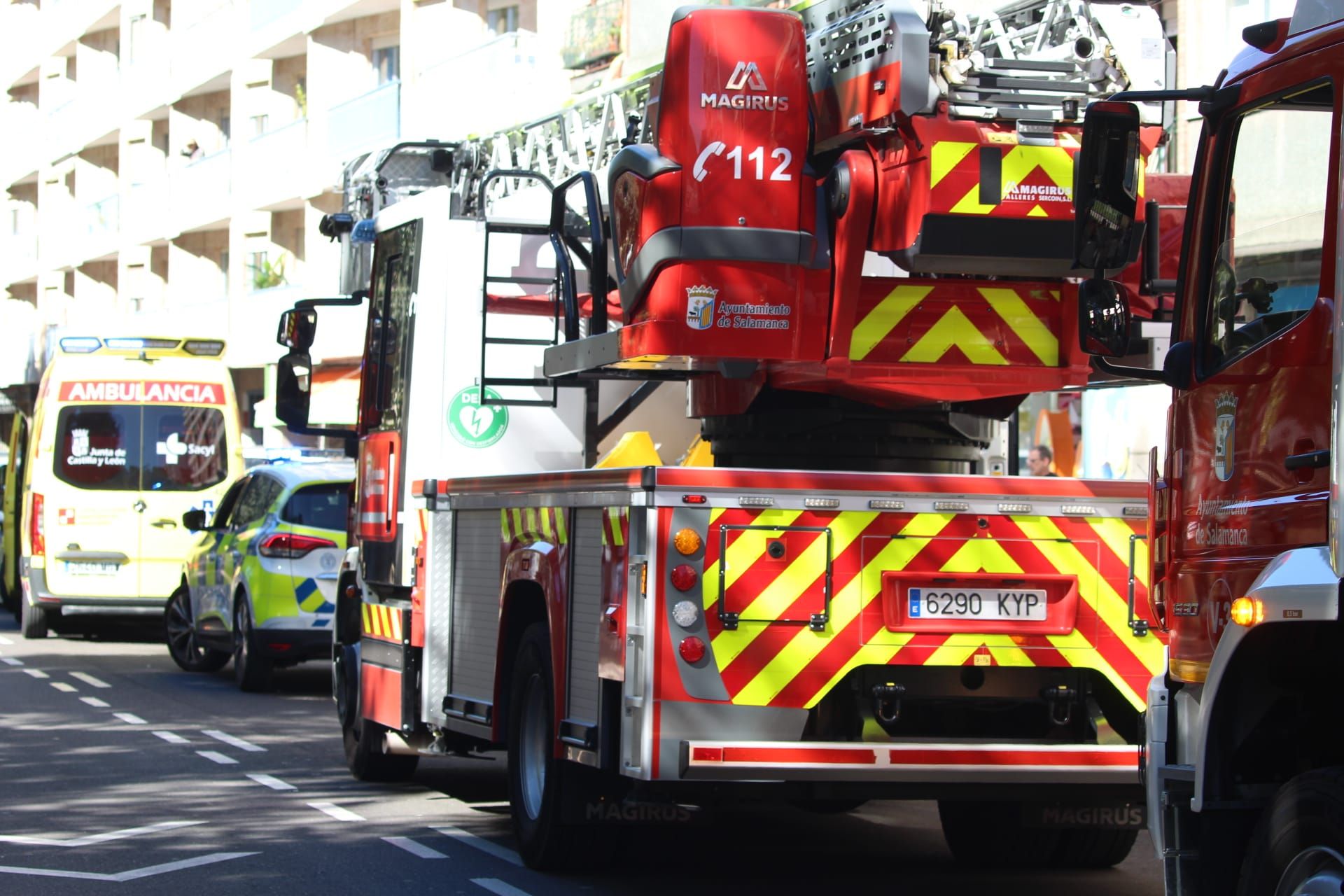 Incendio en la Avenida de los Comuneros