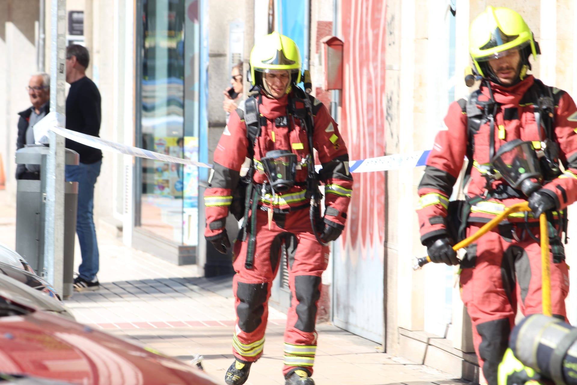 Incendio en la Avenida de los Comuneros