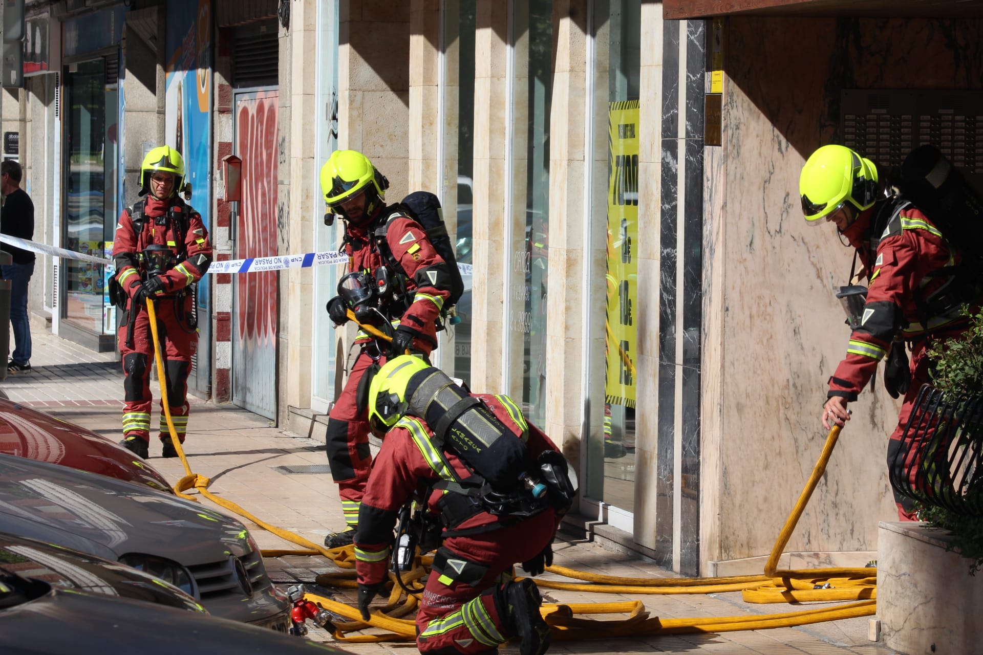 Incendio en la Avenida de los Comuneros