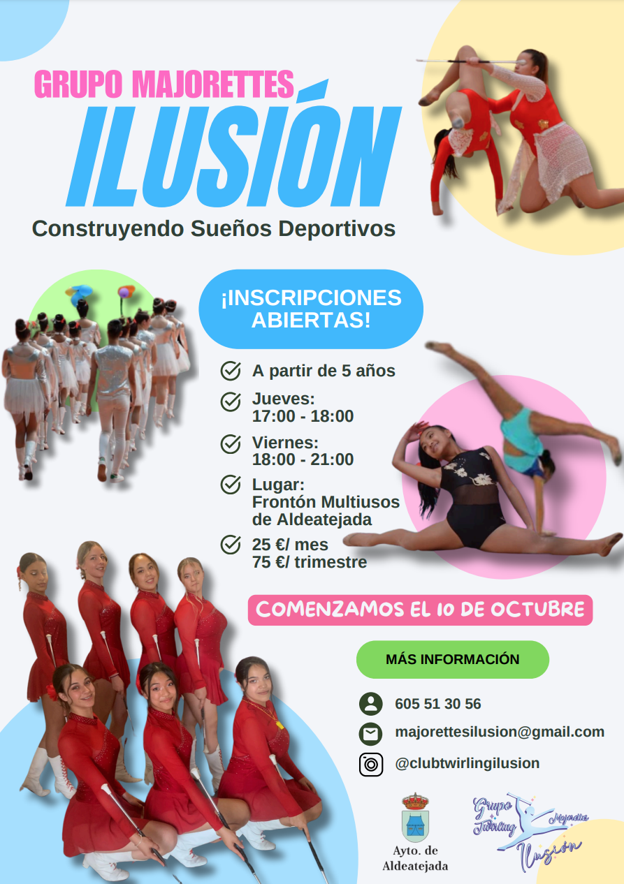 Cartel Club Deportivo de Majorettes de Aldeatejada