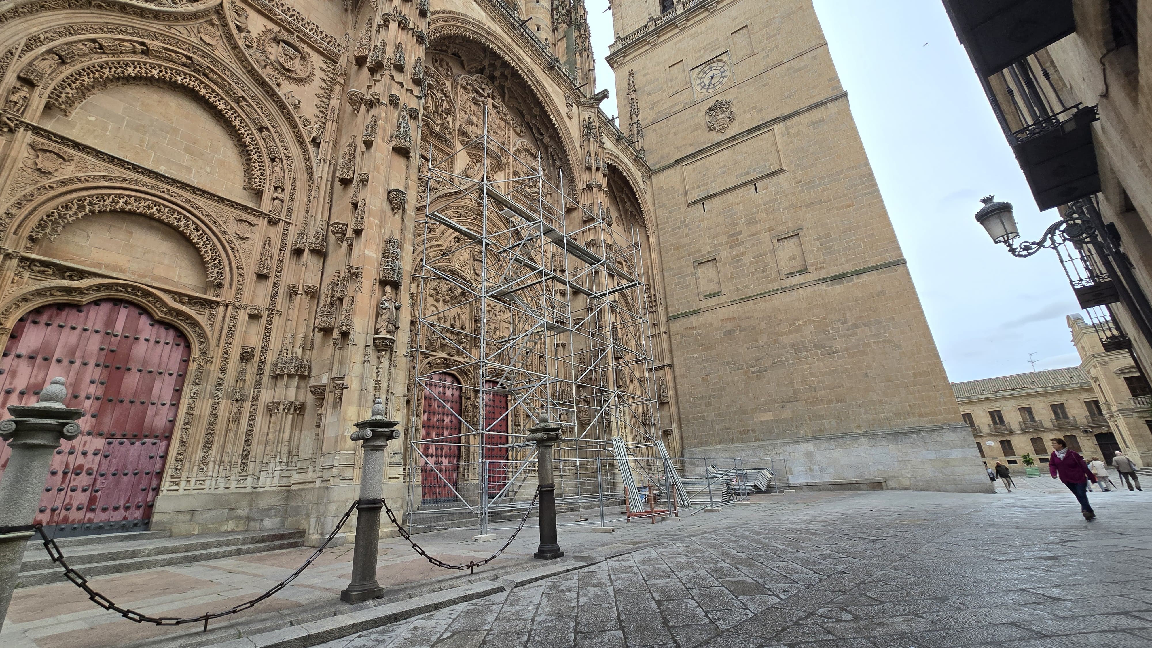 Obras en la Catedral Nueva de Salamanca 