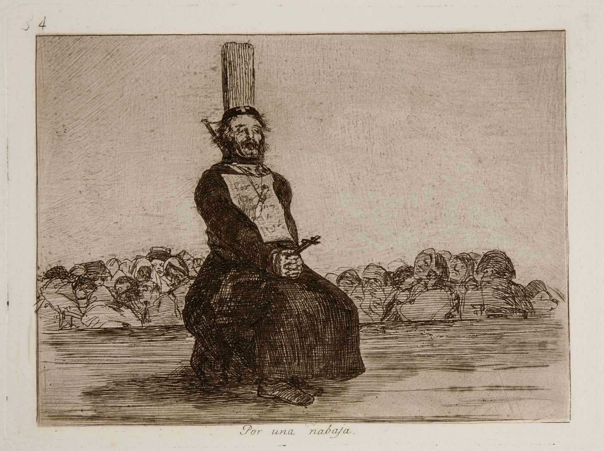 El agarrotado. Francisco de Goya.