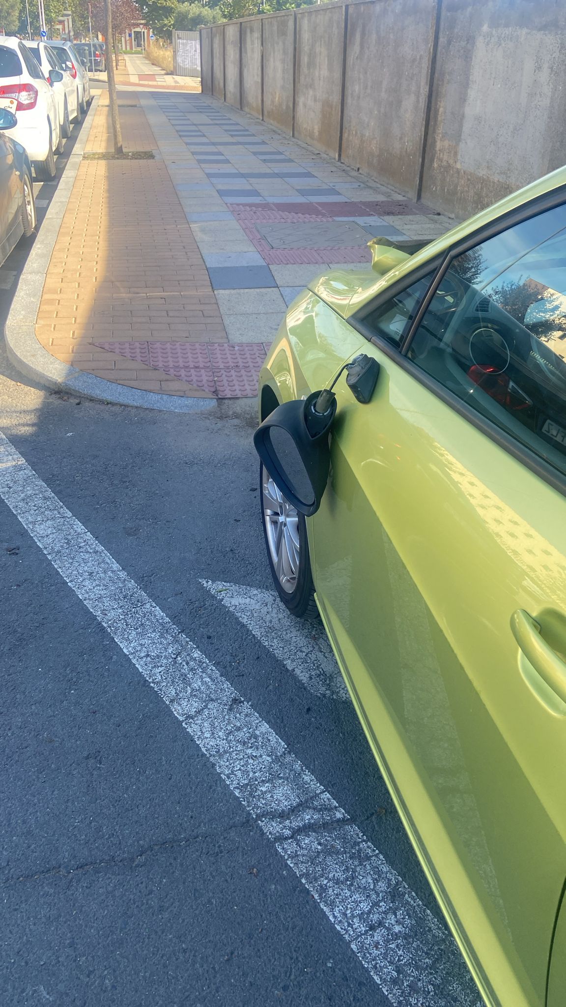 Imagen de uno de los coches afectados.