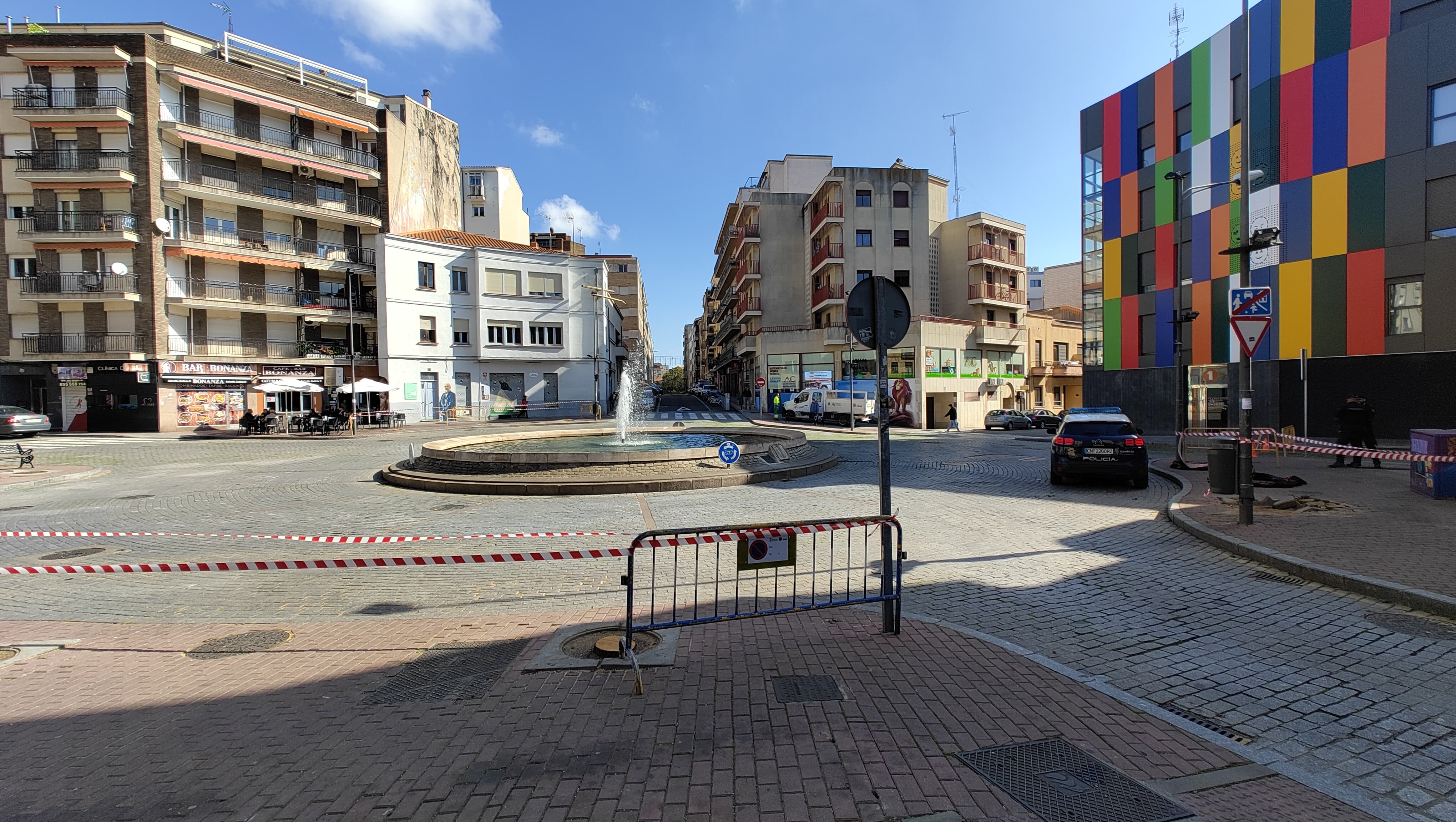 Así ha quedado la plaza del Oeste tras la deforestación de árboles (1)