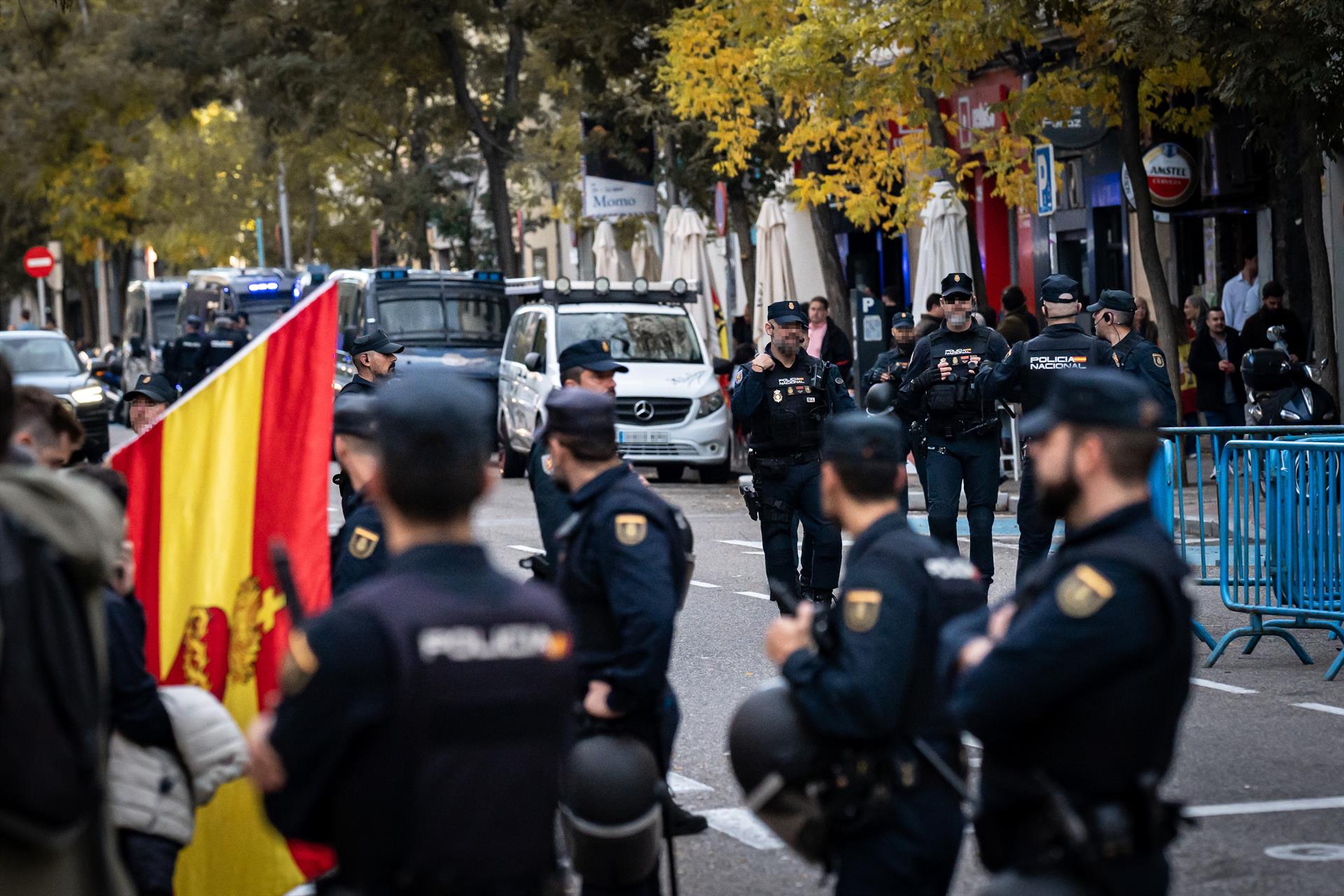 Varios agentes de la Policía Nacional durante una manifestación - Diego Radamés - Europa Press - Archivo