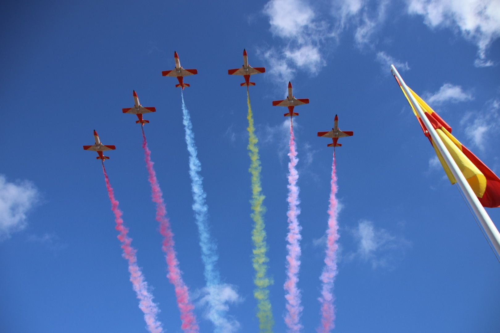 Celebración del día de los veteranos en el cuartel militar