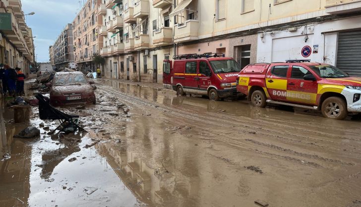 Tercer relevo de los bomberos del Ayuntamiento de Salamanca en Paiporta