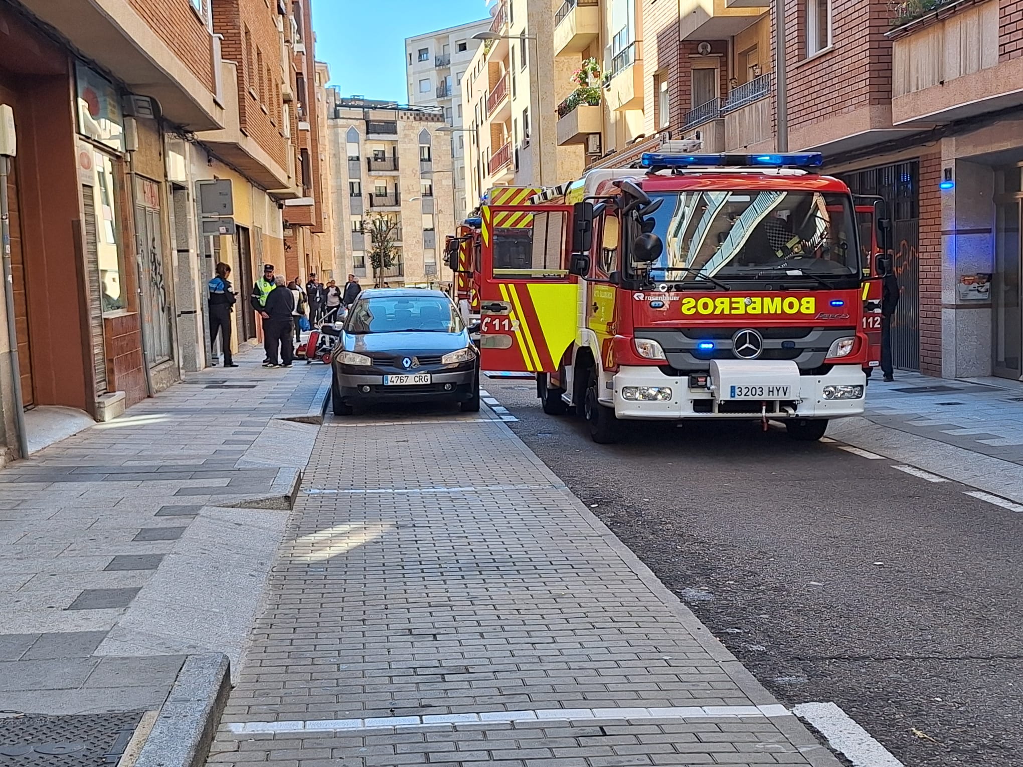 Incendio en la calle Pardo Bazán