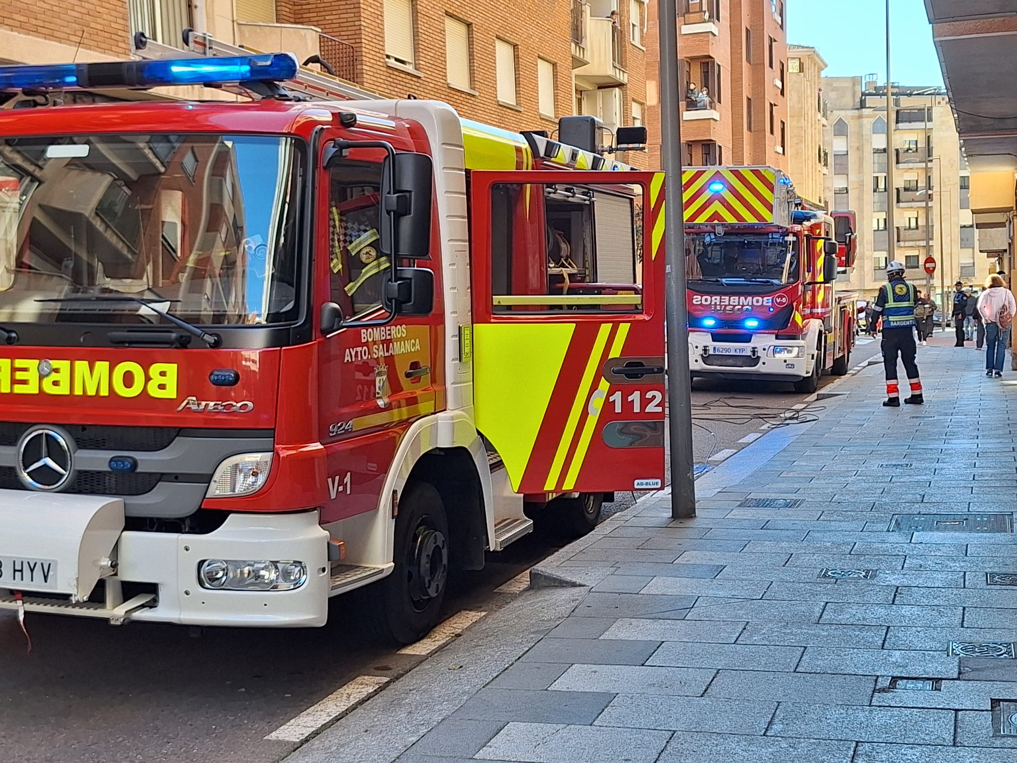 Incendio en la calle Pardo Bazán