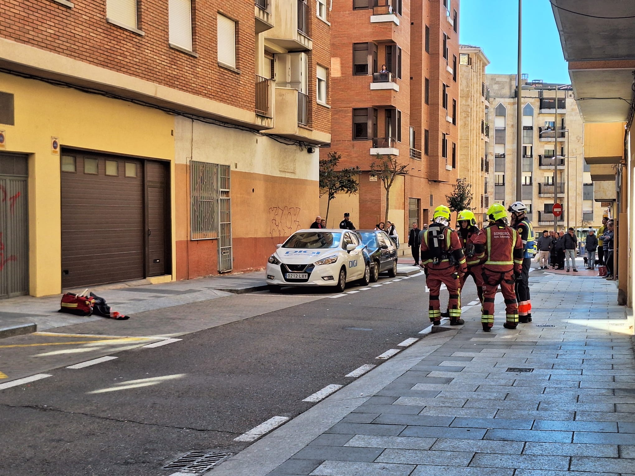 Incendio en la calle Pardo Bazán