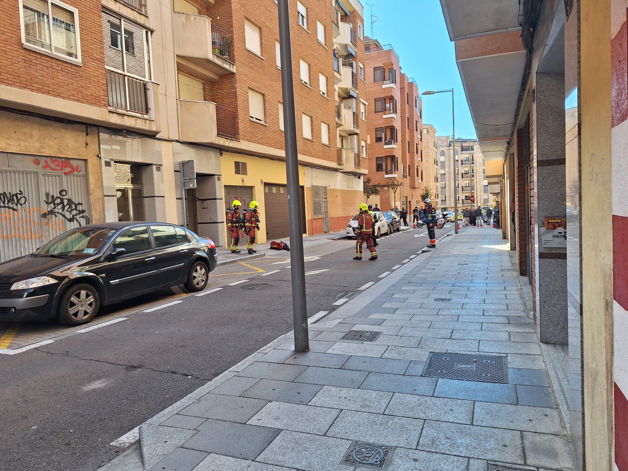 Incendio en la calle Pardo Bazán