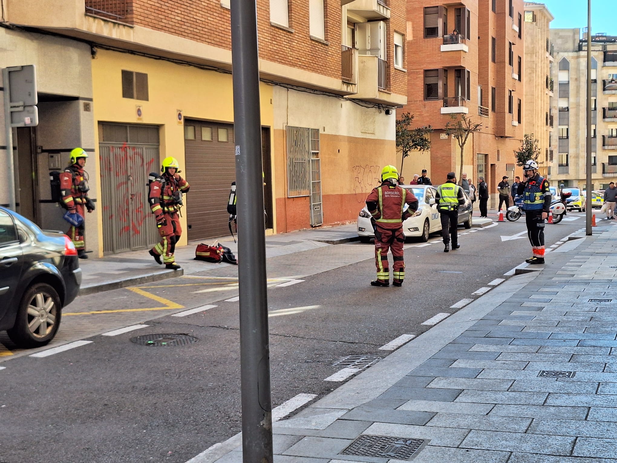 Incendio en la calle Pardo Bazán