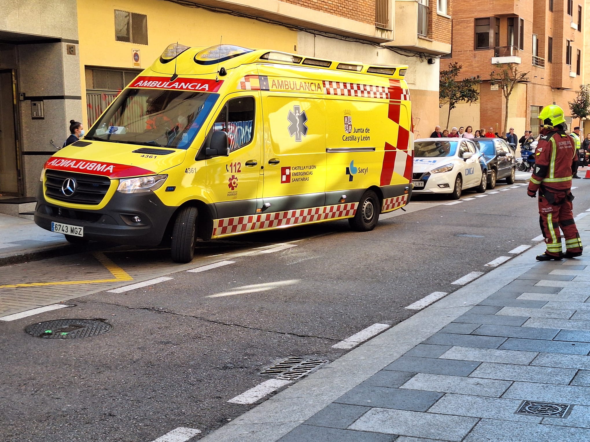 Incendio en la calle Pardo Bazán