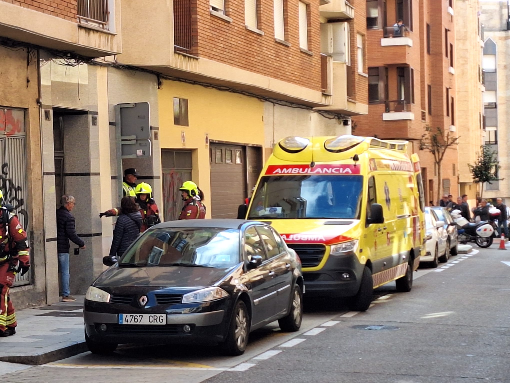 Incendio en la calle Pardo Bazán