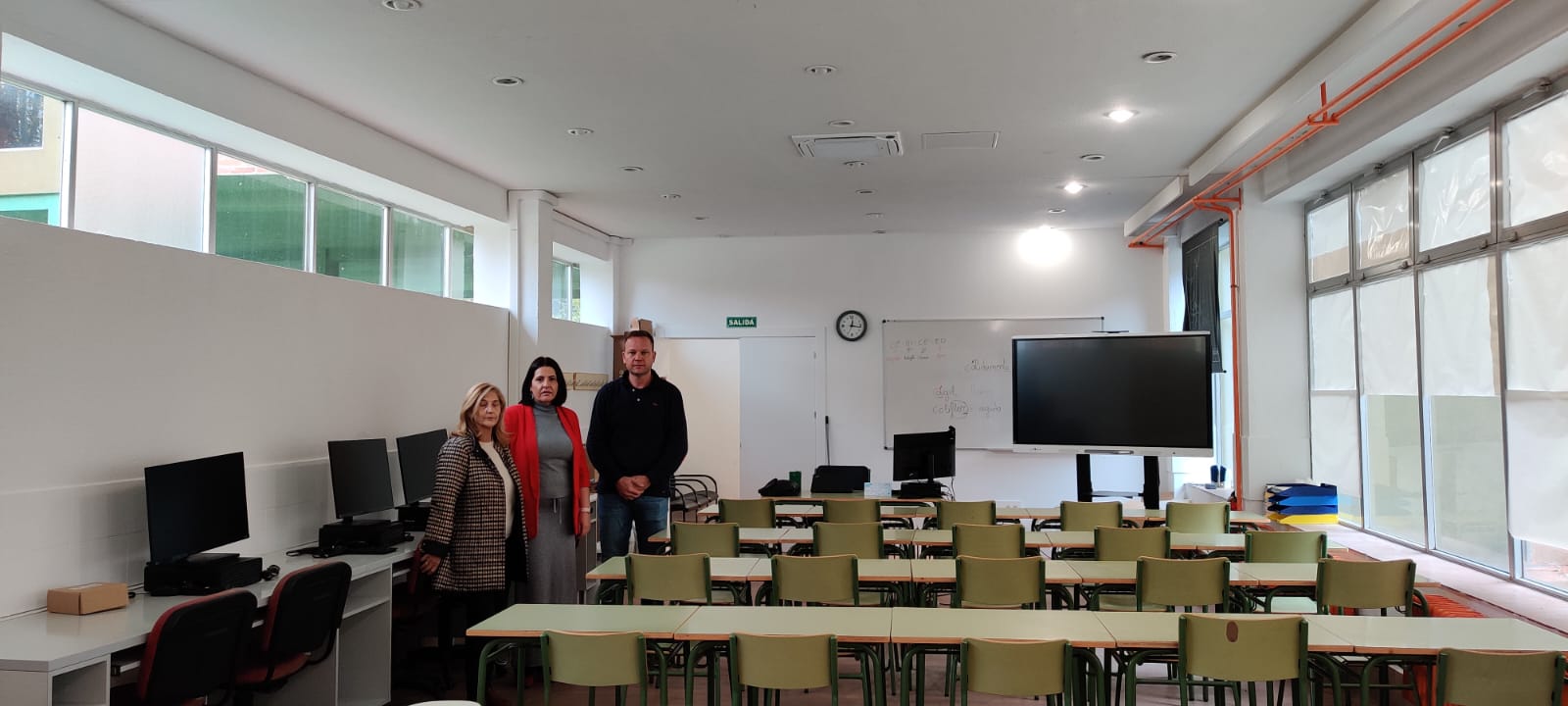 Obras de climatización de la Escuela de Adultos de Santa Marta de Tormes. Foto Ayto. Santa Marta